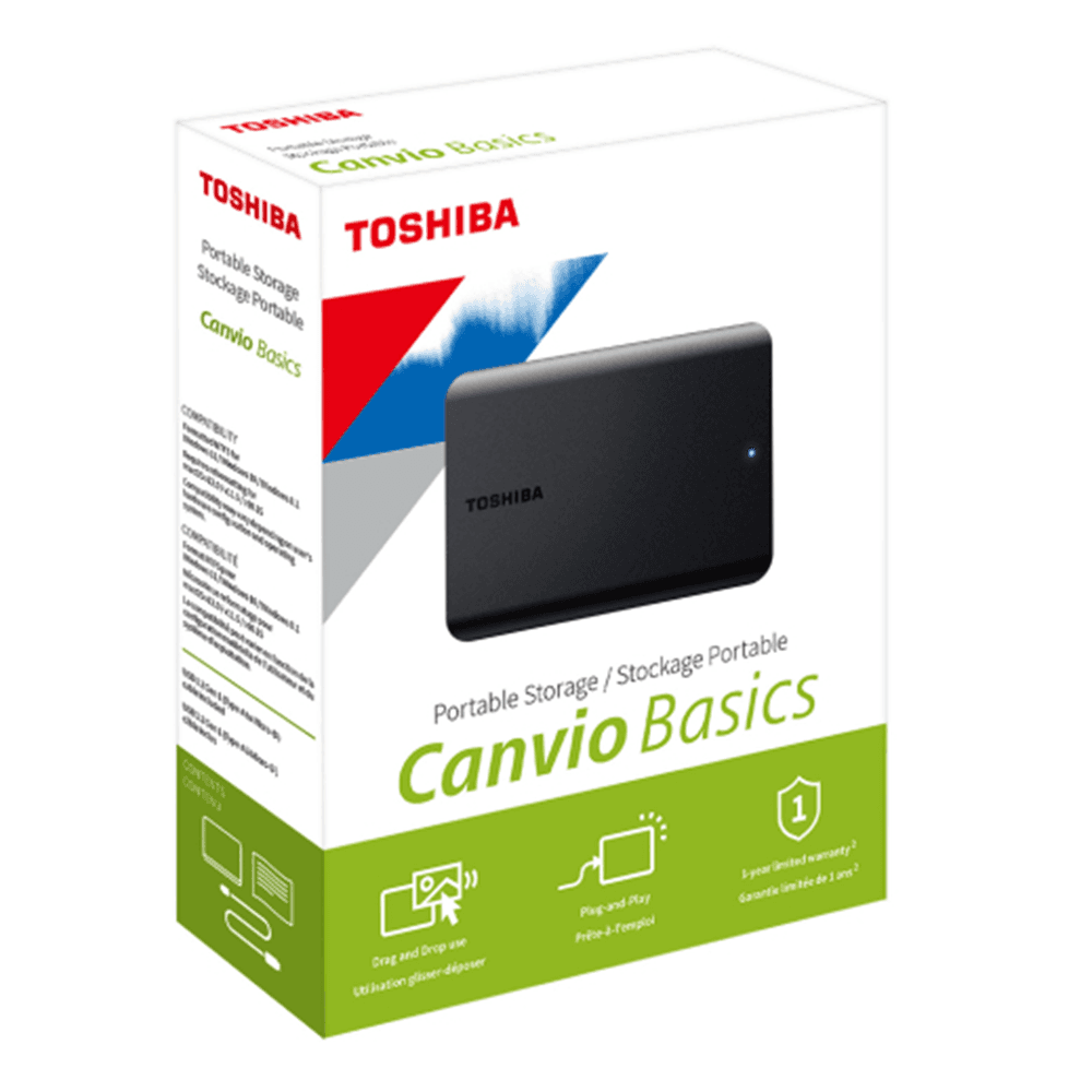 TOSHIBA 1TB 2.5" USB3.0 BASIC NEGRO UPC 723844001339 — imagen 2