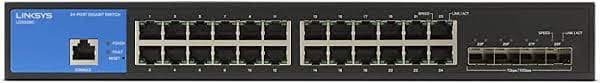 LINKSYS - 24-PORT MANAGED GIGABIT SWITCH 4 10G SFP TAA — imagen 3