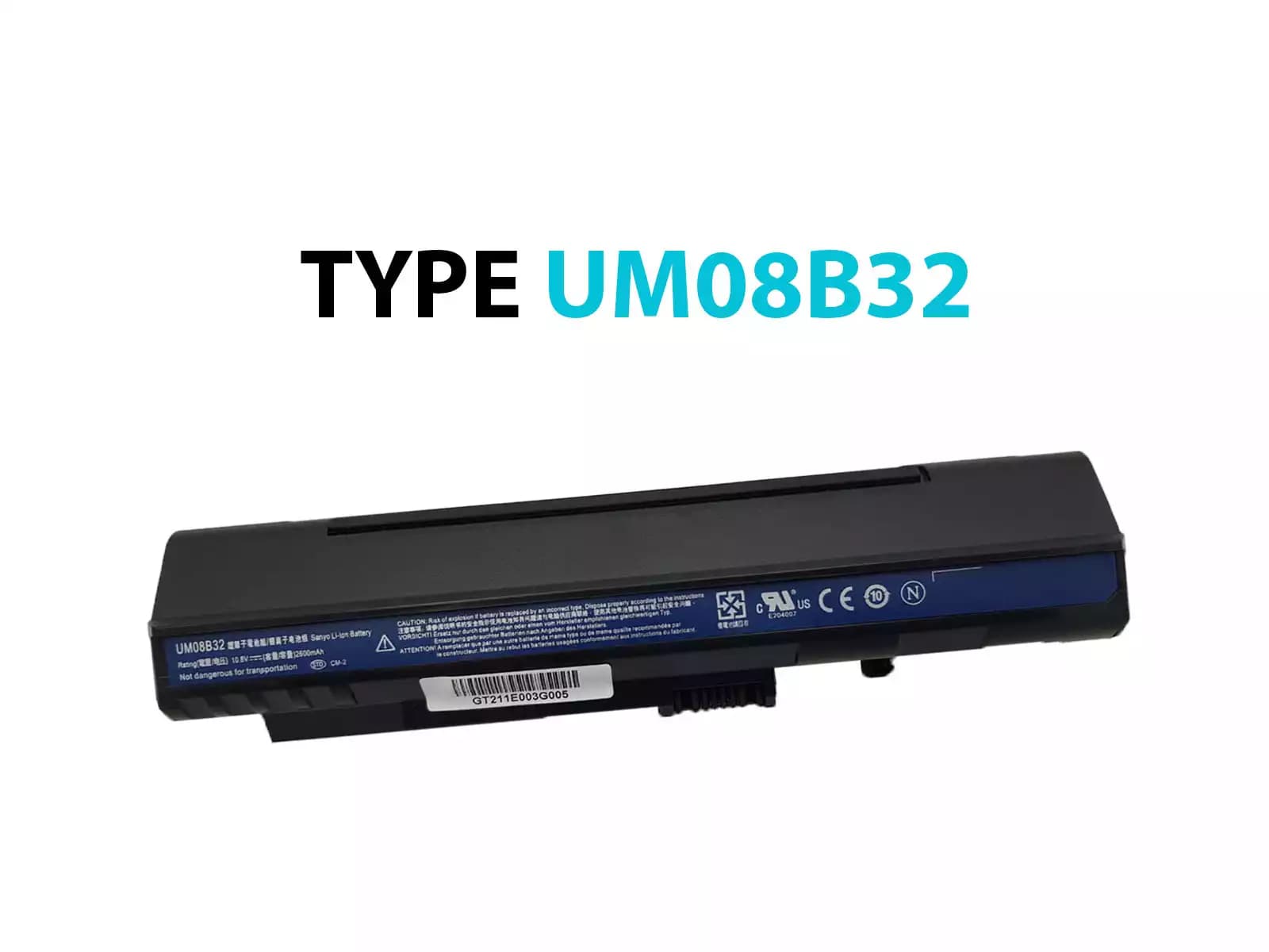 BATERIA ACER MINI ONE ZG5 UM08A31, UM08B32, UM08B41, UM08b44, Um08b51, ACUM08B74-6 *HC* — imagen 1