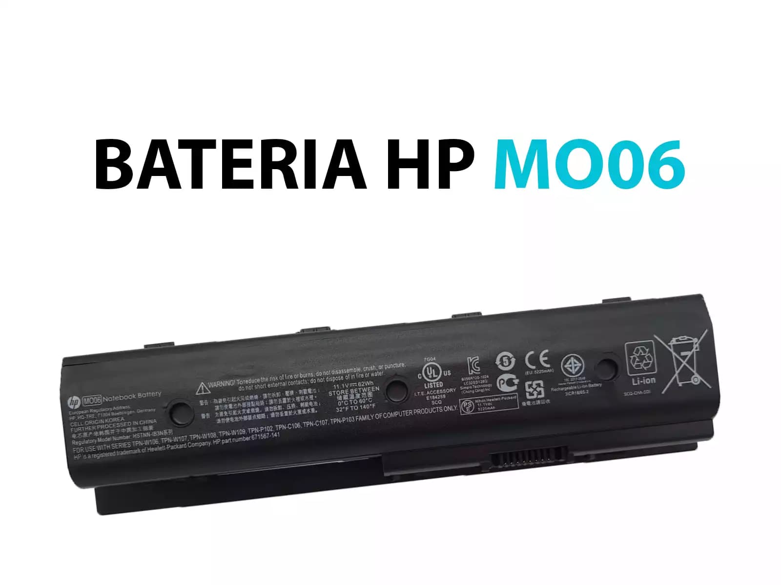 BATERIA HP DV4-5000 SERIES MO06, HPDV6 *HC* — imagen 1