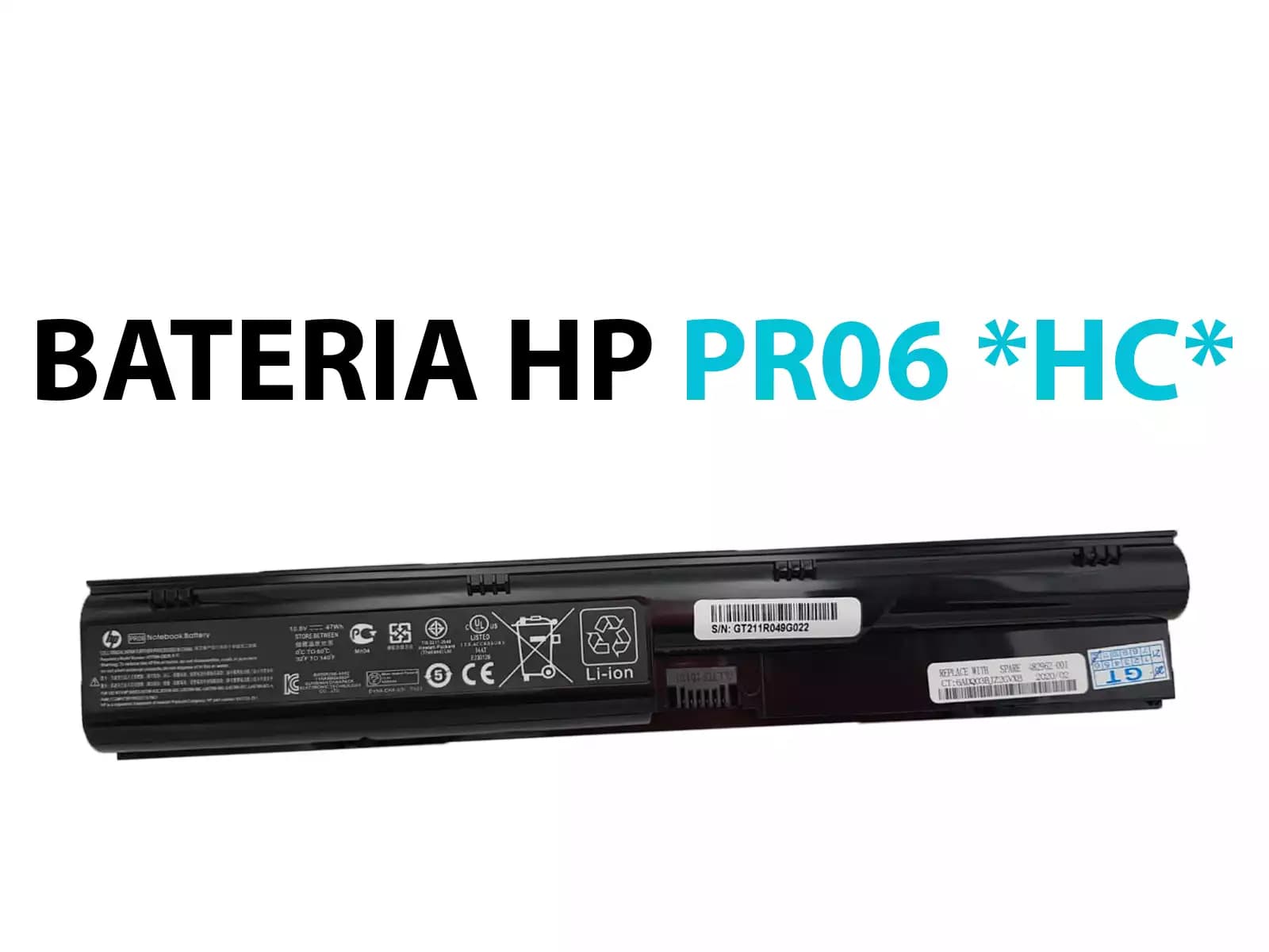 BATERIA HP PR06 4530S 4430 4440s, HP4431S *HC* — imagen 1