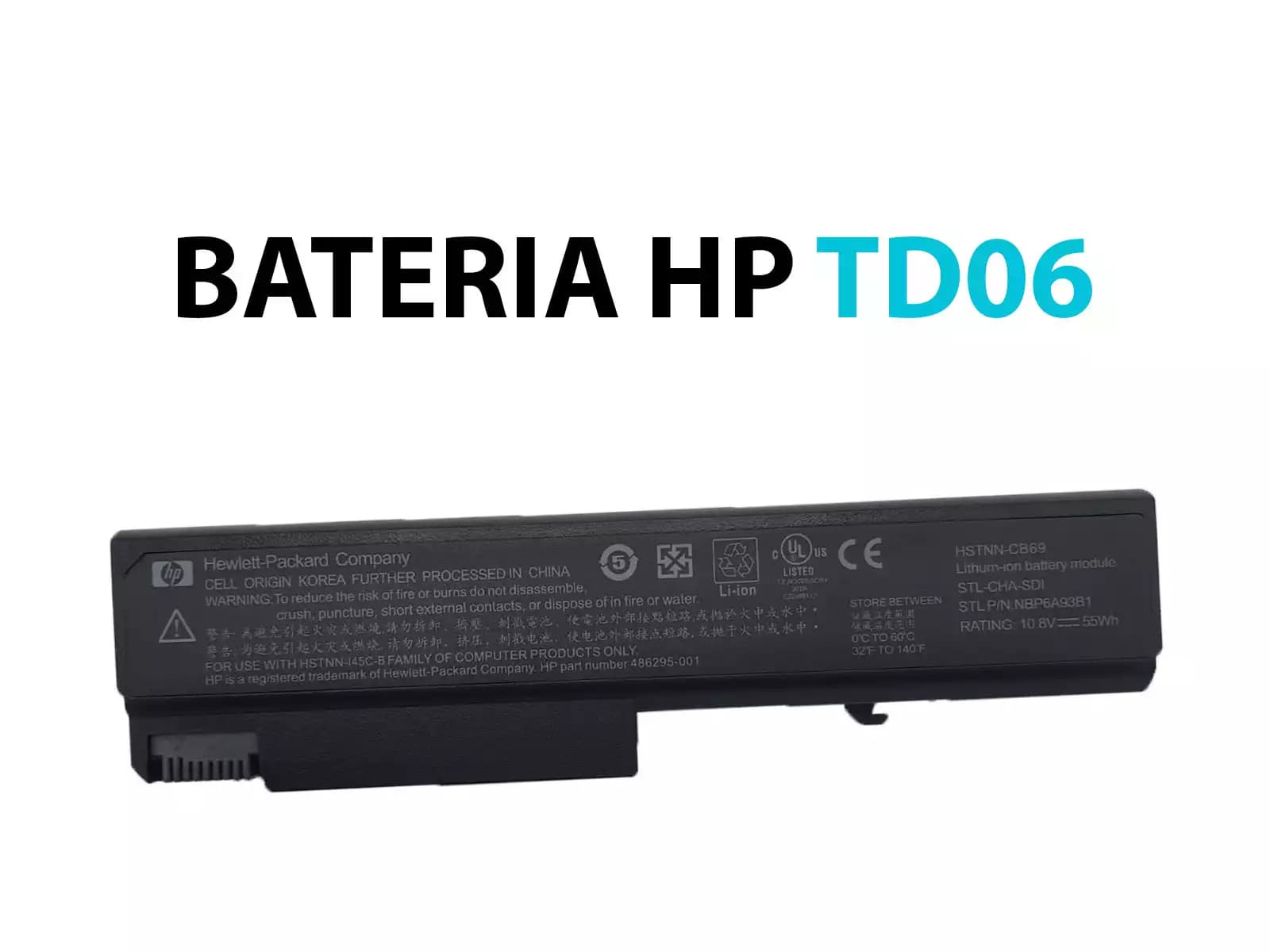 BATERIA HP 6530 6535 TD06 8440P HSTNN-IB69, HPCB69-6 *HC* — imagen 1
