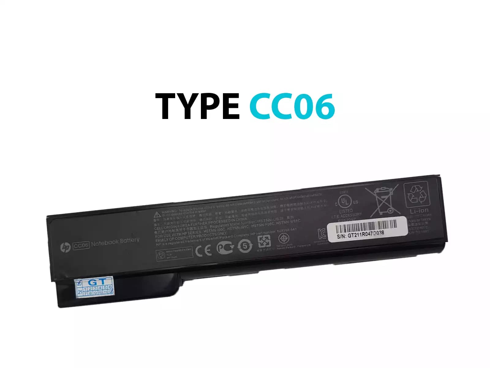 BATERIA HP 8460 8560 6460B CC06 *HC* — imagen 1