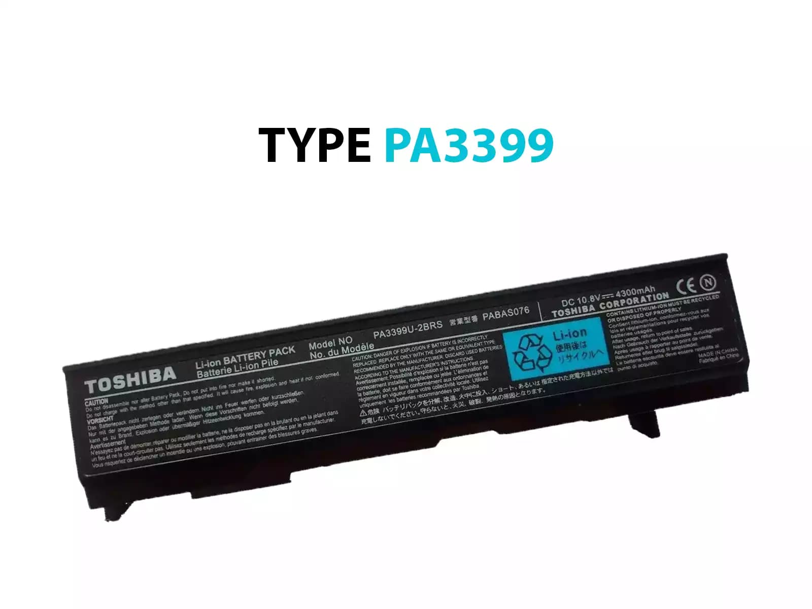 BATERIA TOSHIBA PA3399-1BRS PABAS076 *HC* — imagen 1