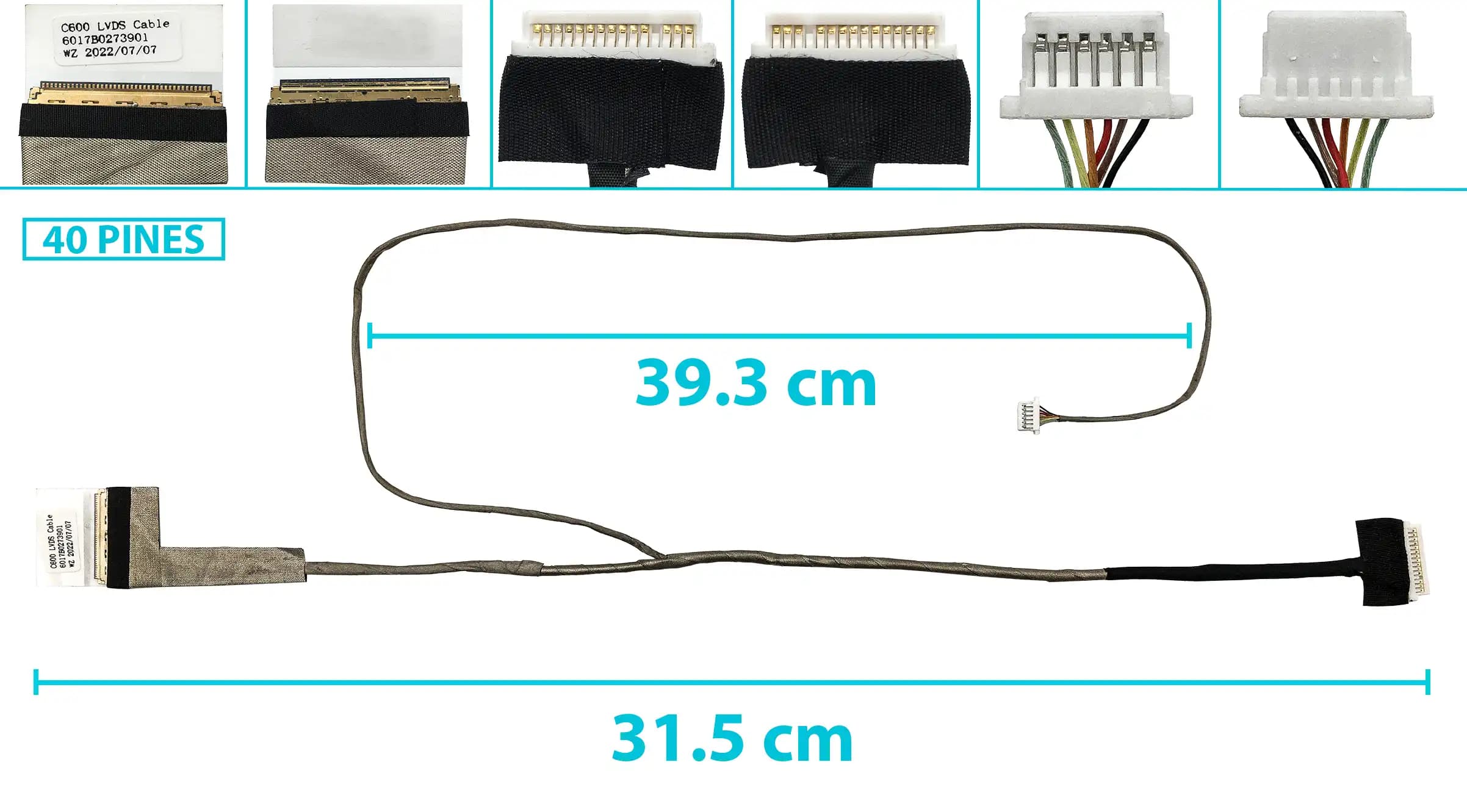 FLEX DE VIDEO TOSHIBA C600 C640 C645 6017B0273901 — imagen 1