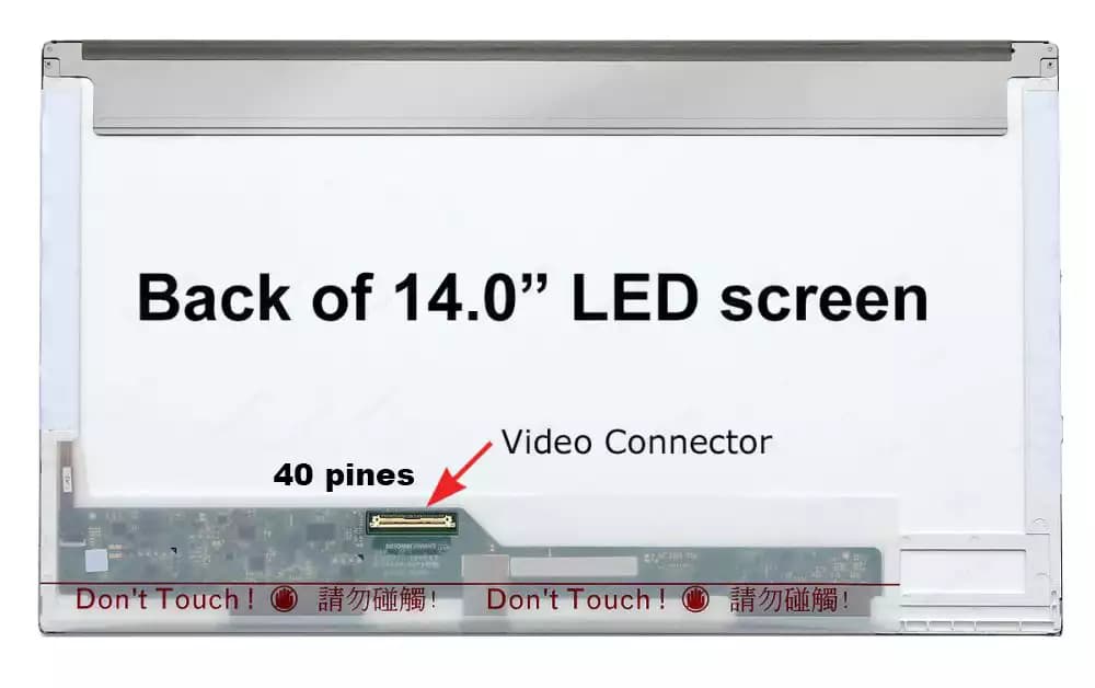 PANTALLA 14.0 LED 40 PINES REGULAR — imagen 1