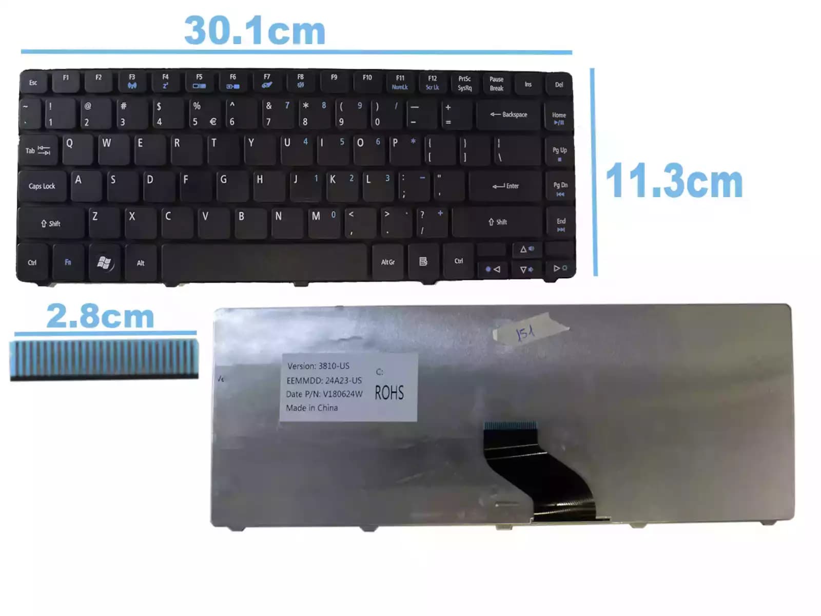 TECLADO ACER 3810 4810T US — imagen 1
