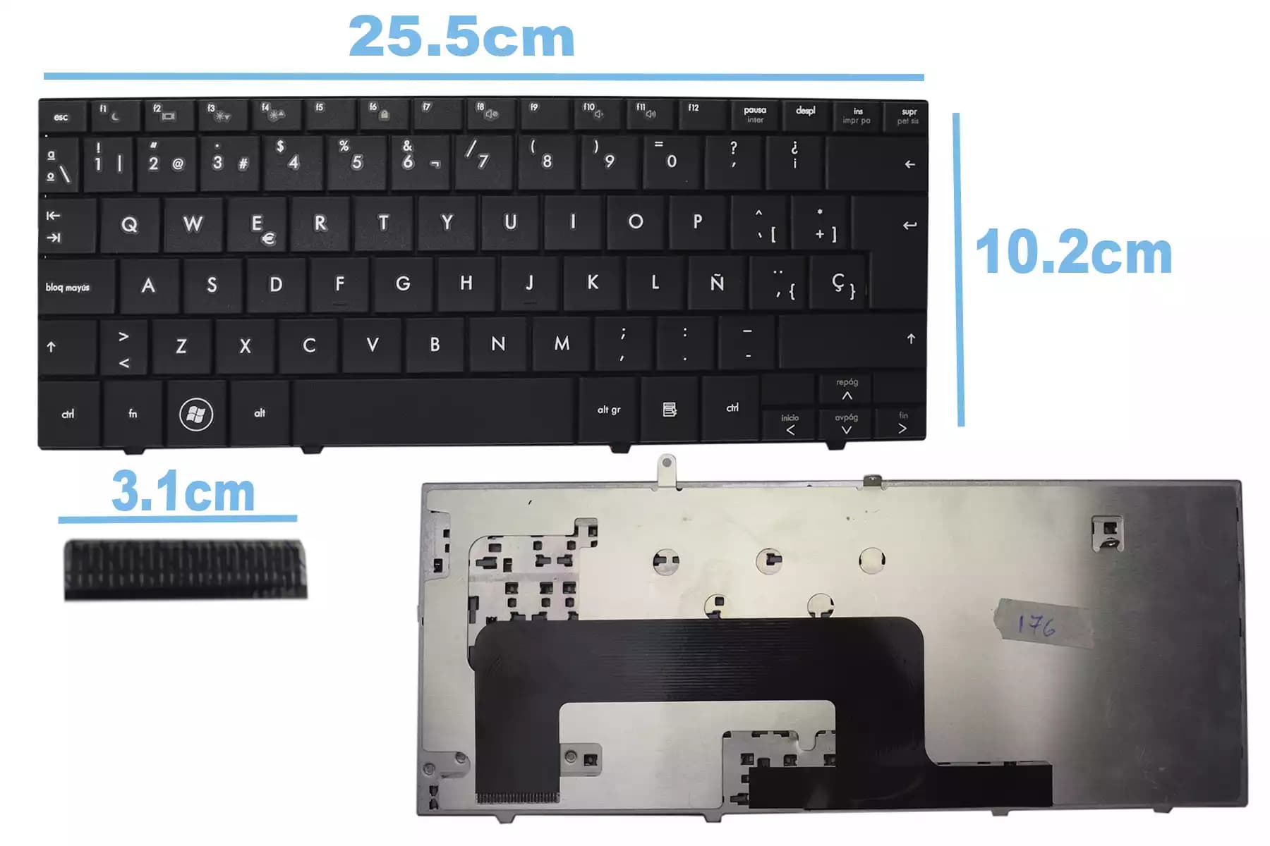 TECLADO HP MINI 110-1000 CQ10 SP — imagen 1