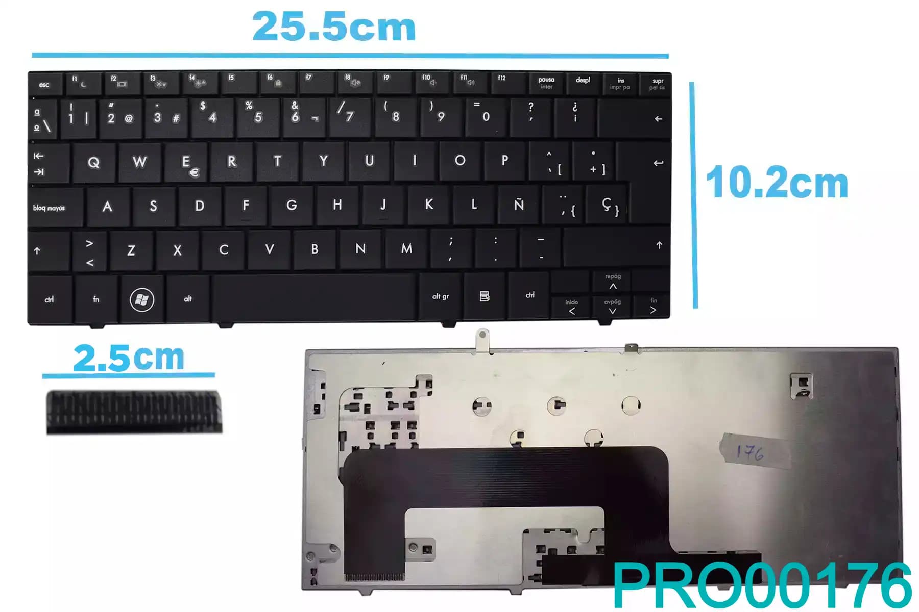 TECLADO HP MINI 110-1000 CQ10 SP — imagen 2