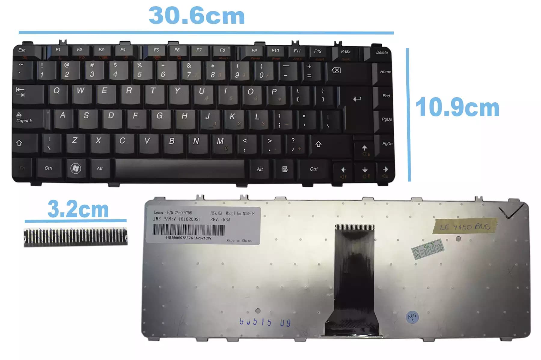 TECLADO LENOVO Y450 US — imagen 1