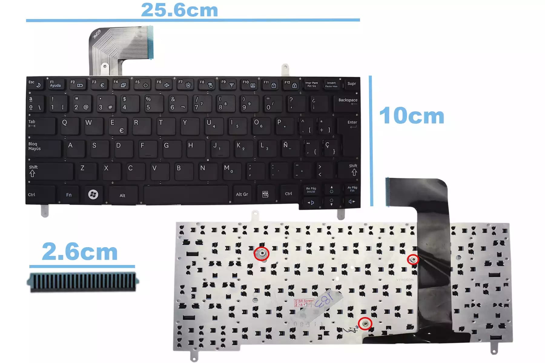 TECLADO SAMSUNG N210 N130 SIN FRAME SP — imagen 1