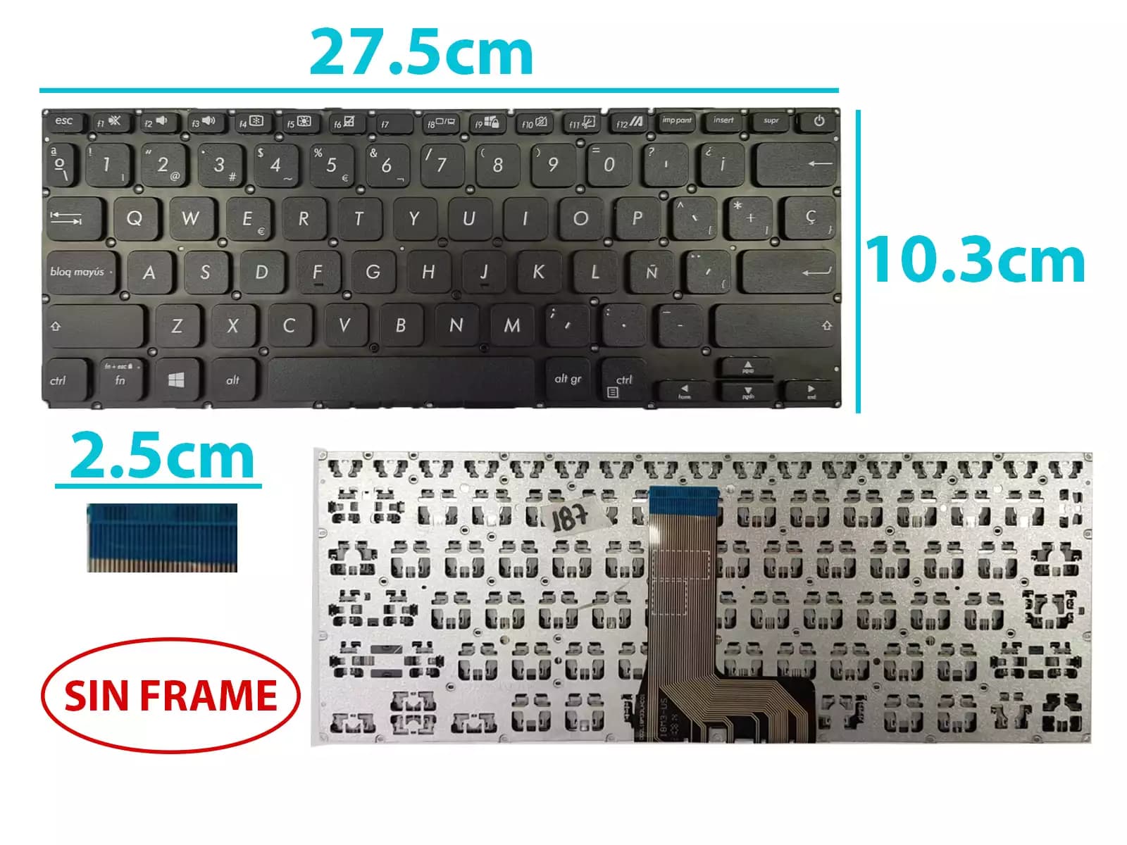 TECLADO TOSHIBA A305 A205 SP — imagen 1