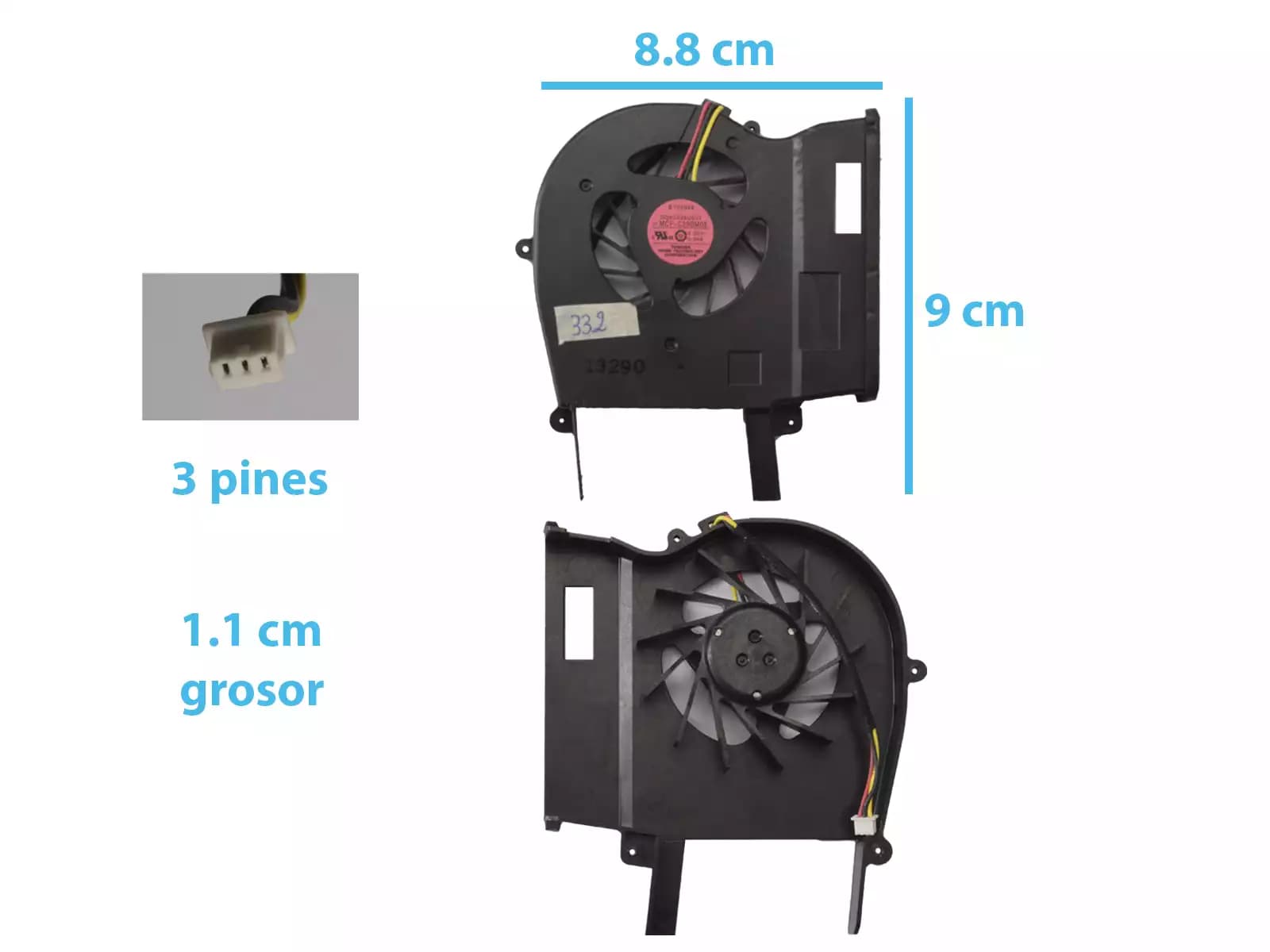 Cooler SONY CS CS33h CS36h CS39 PCG-3C1T CPU CS25 CS2 — imagen 1