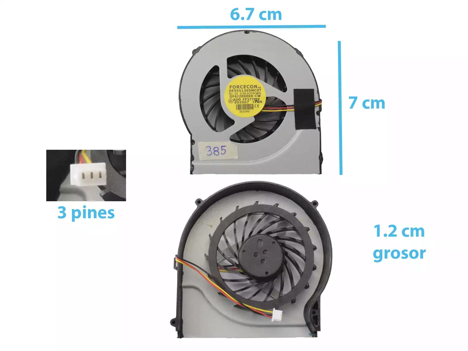 COOLER HP DV7-4000 DV6-3000 A560P — imagen 1