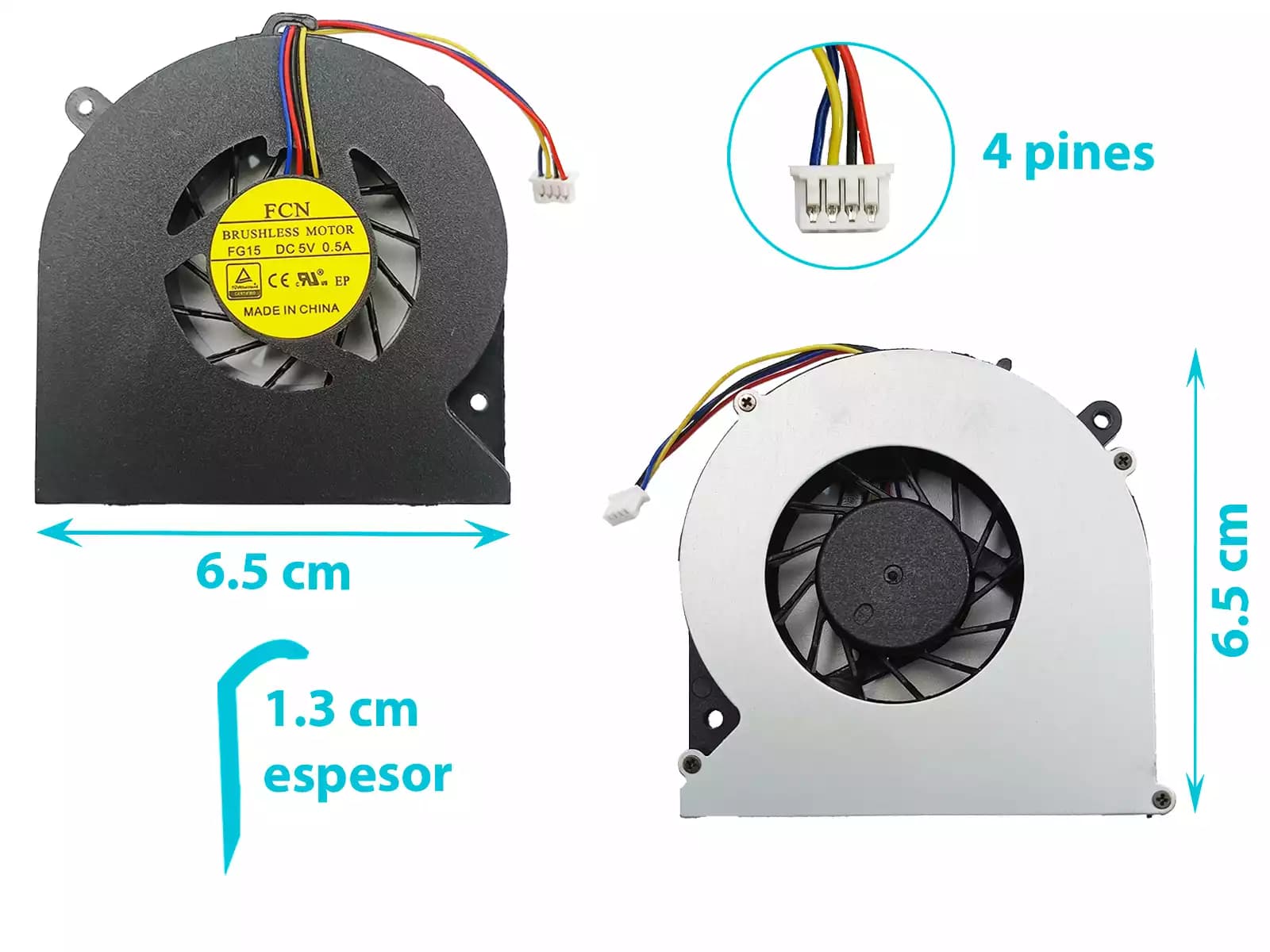 COOLER HP 4530 4530S 8460P 6460B, DV4-4000 — imagen 1