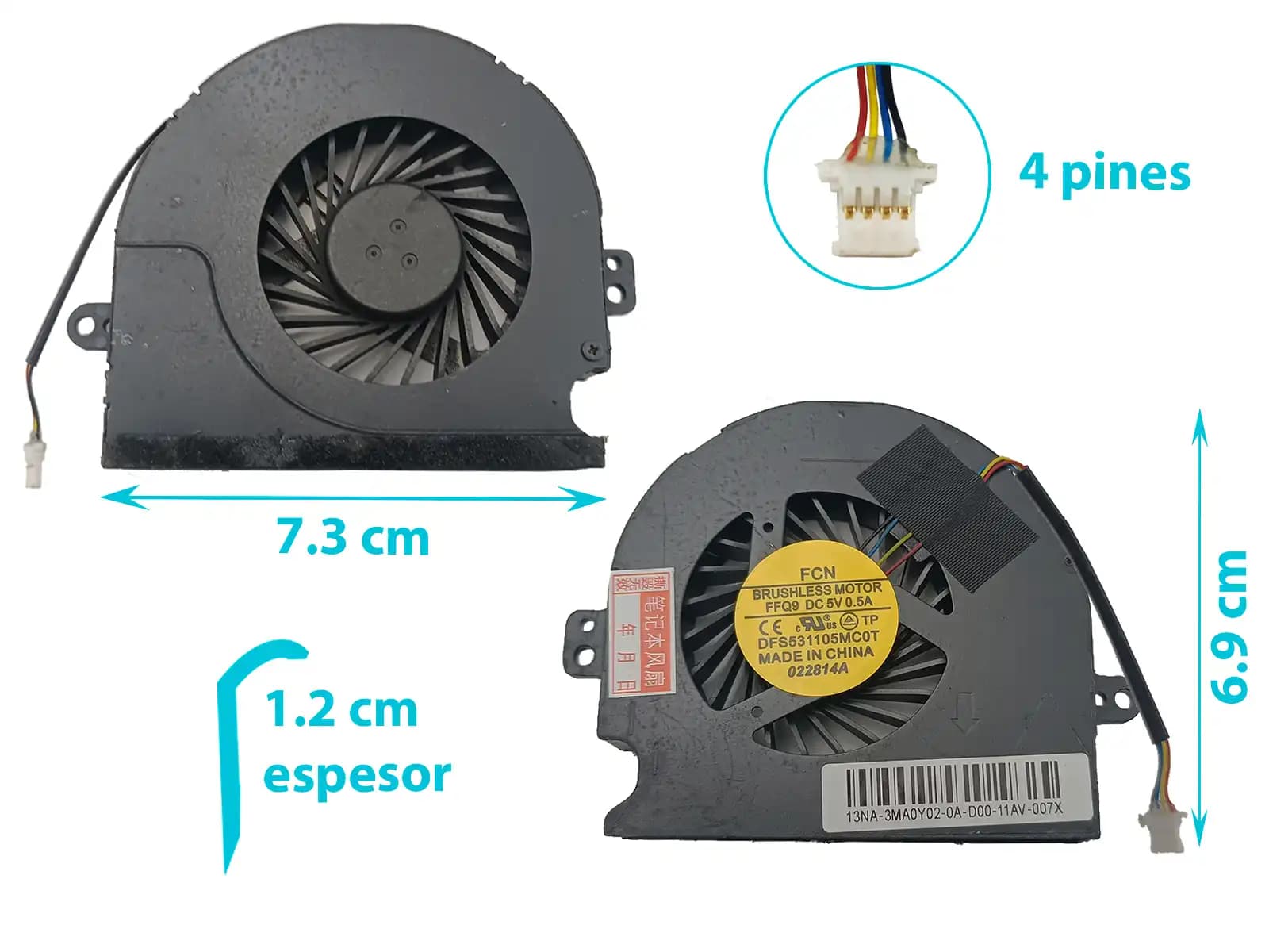 Cooler HP ENVY M6 M6T M6-1000 M6-1045DX — imagen 1