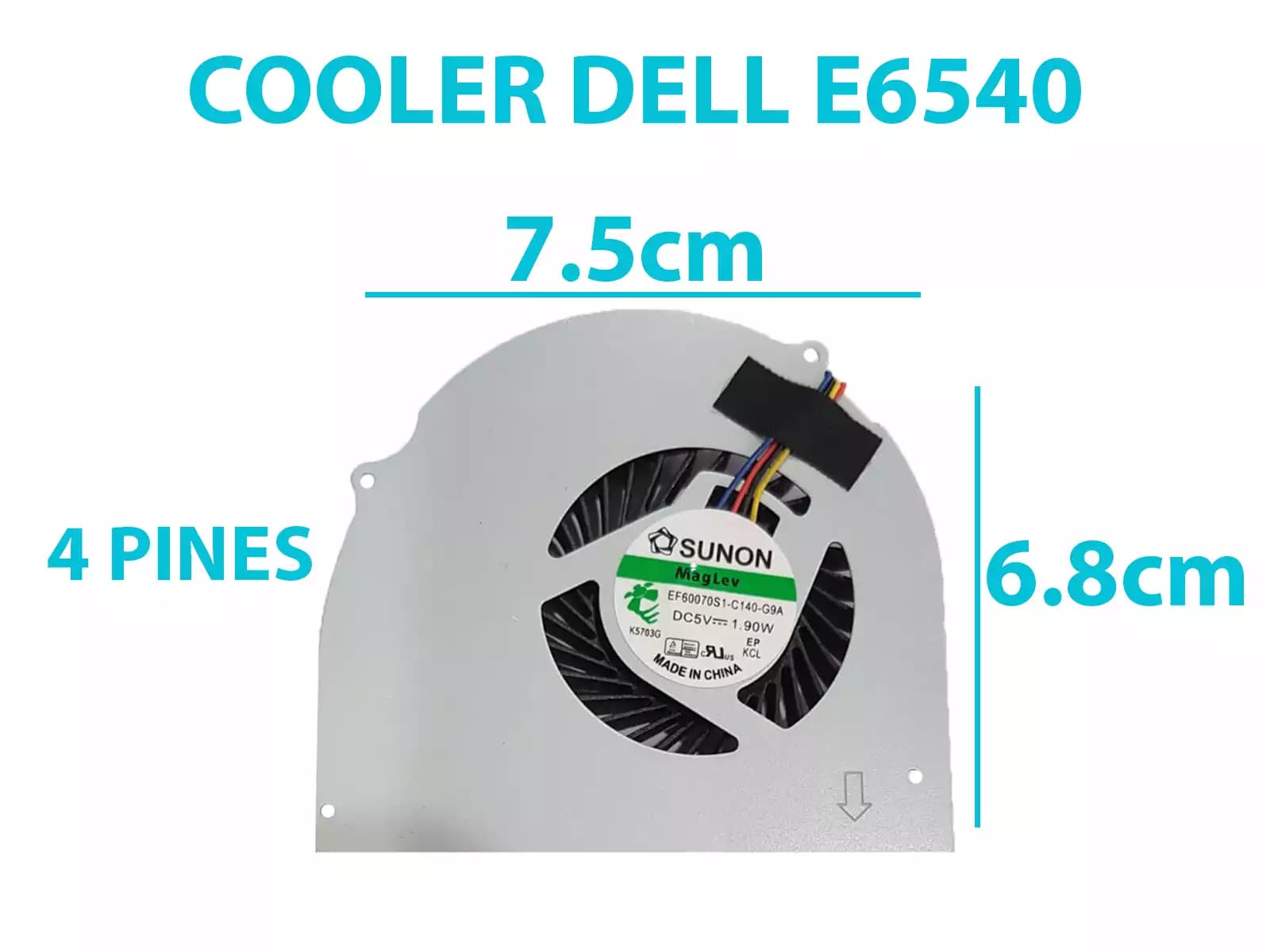 Cooler DELL 14R 1464 N4010 1564 1764 P08F P09G 13R — imagen 1