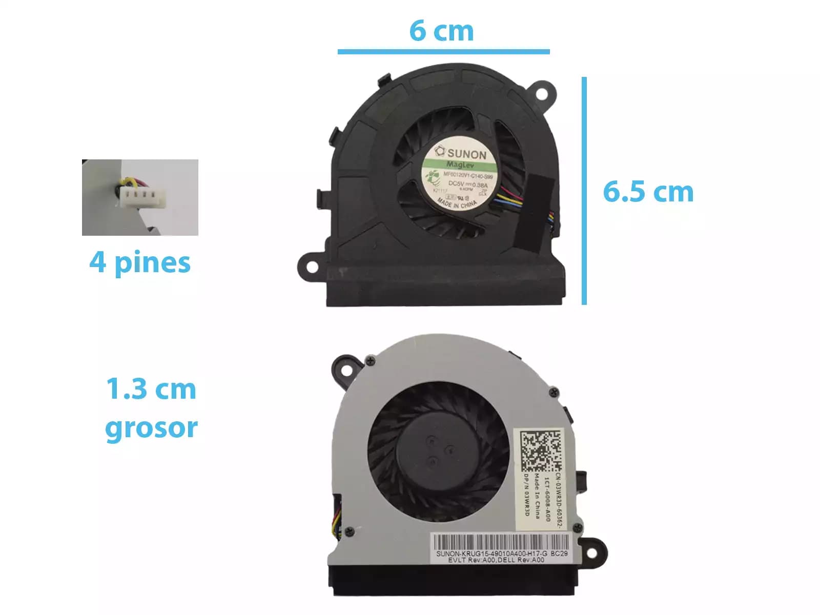 Cooler DELL E5520 E5520M 5520 — imagen 1