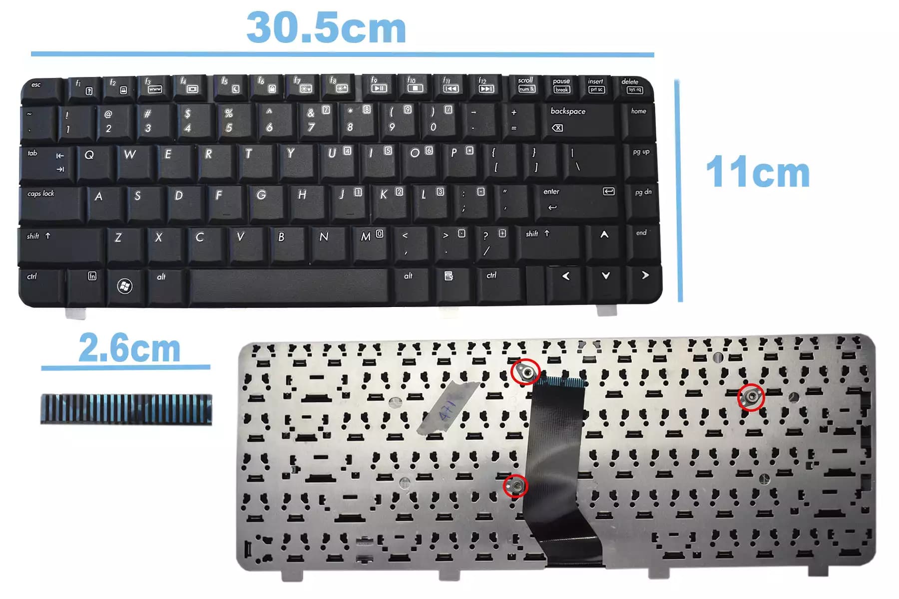 TECLADO HP C700 US — imagen 1