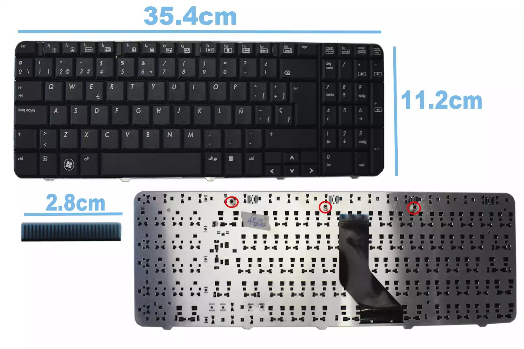 TECLADO HP CQ60 SP — imagen 1