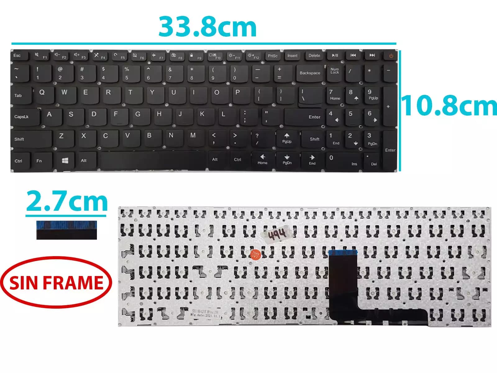 TECLADO ACER 725 US — imagen 1