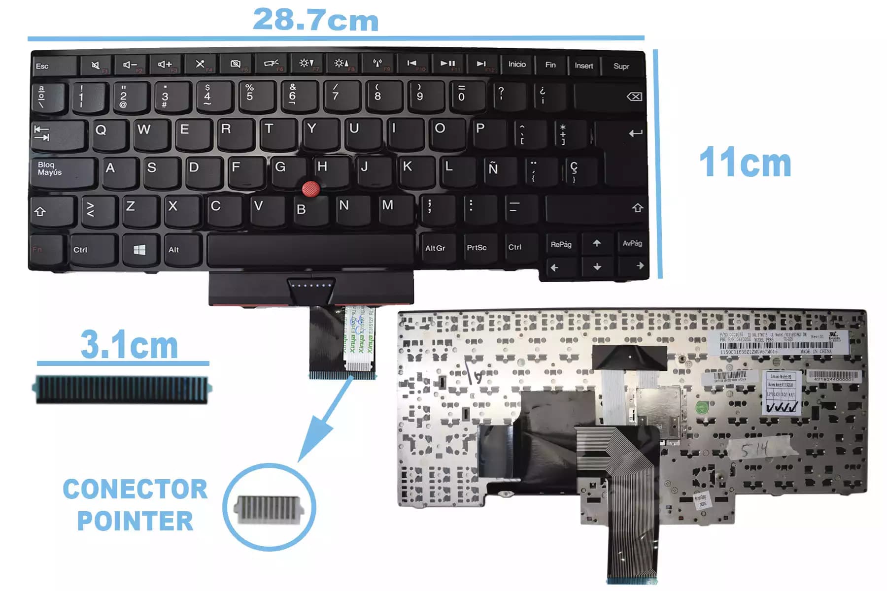 TECLADO Lenovo E430 SP — imagen 1