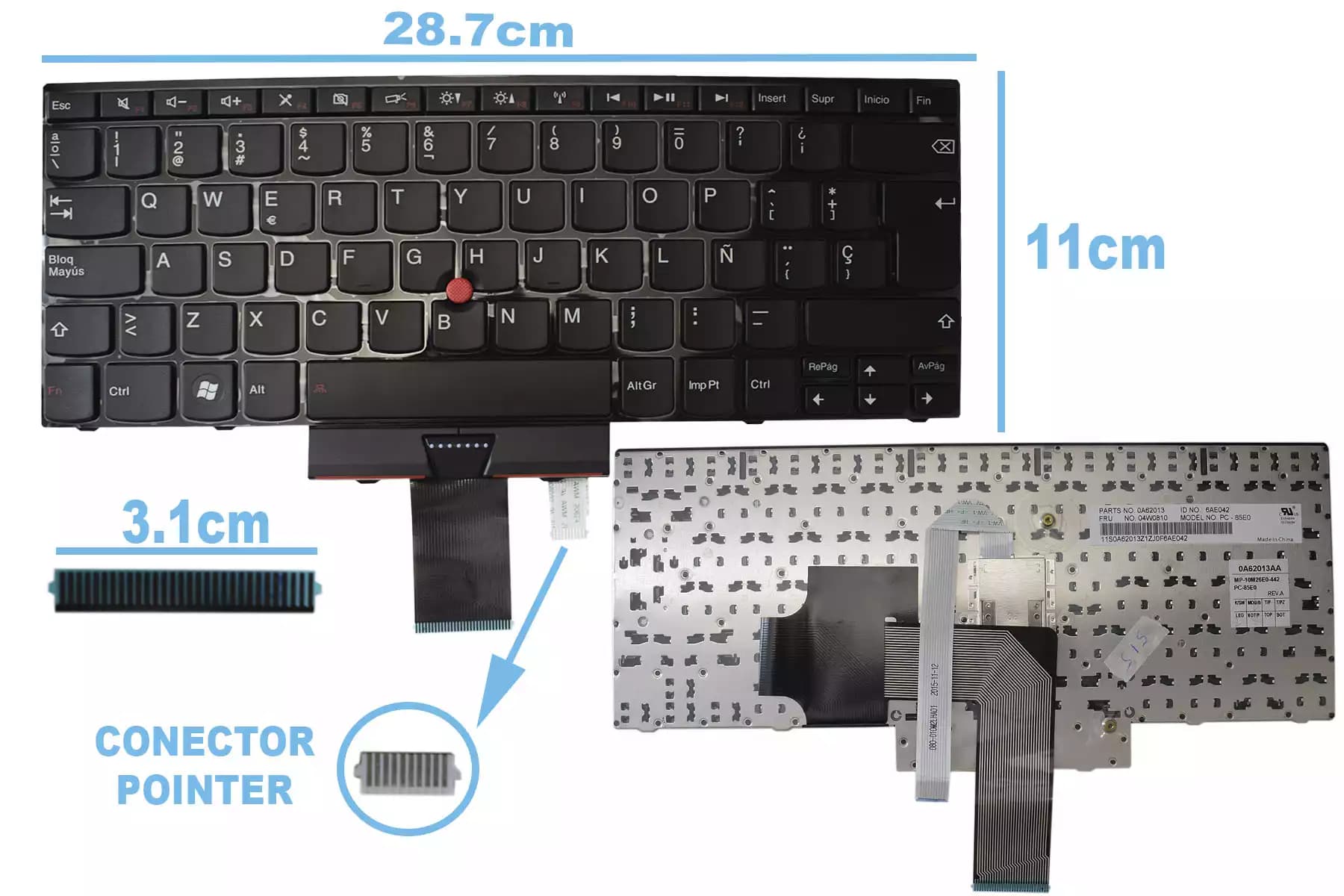 TECLADO Lenovo E420 SP — imagen 1