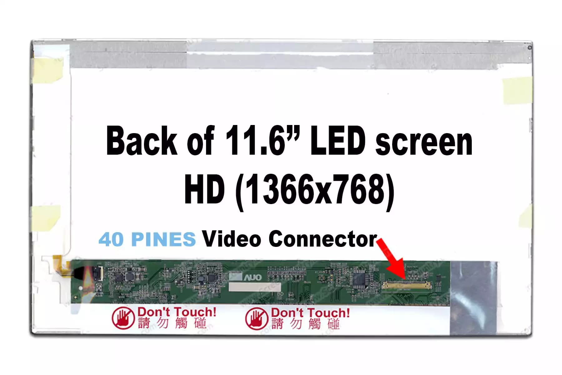 PANTALLA 11.6 LED 40 PINES REGULAR — imagen 1