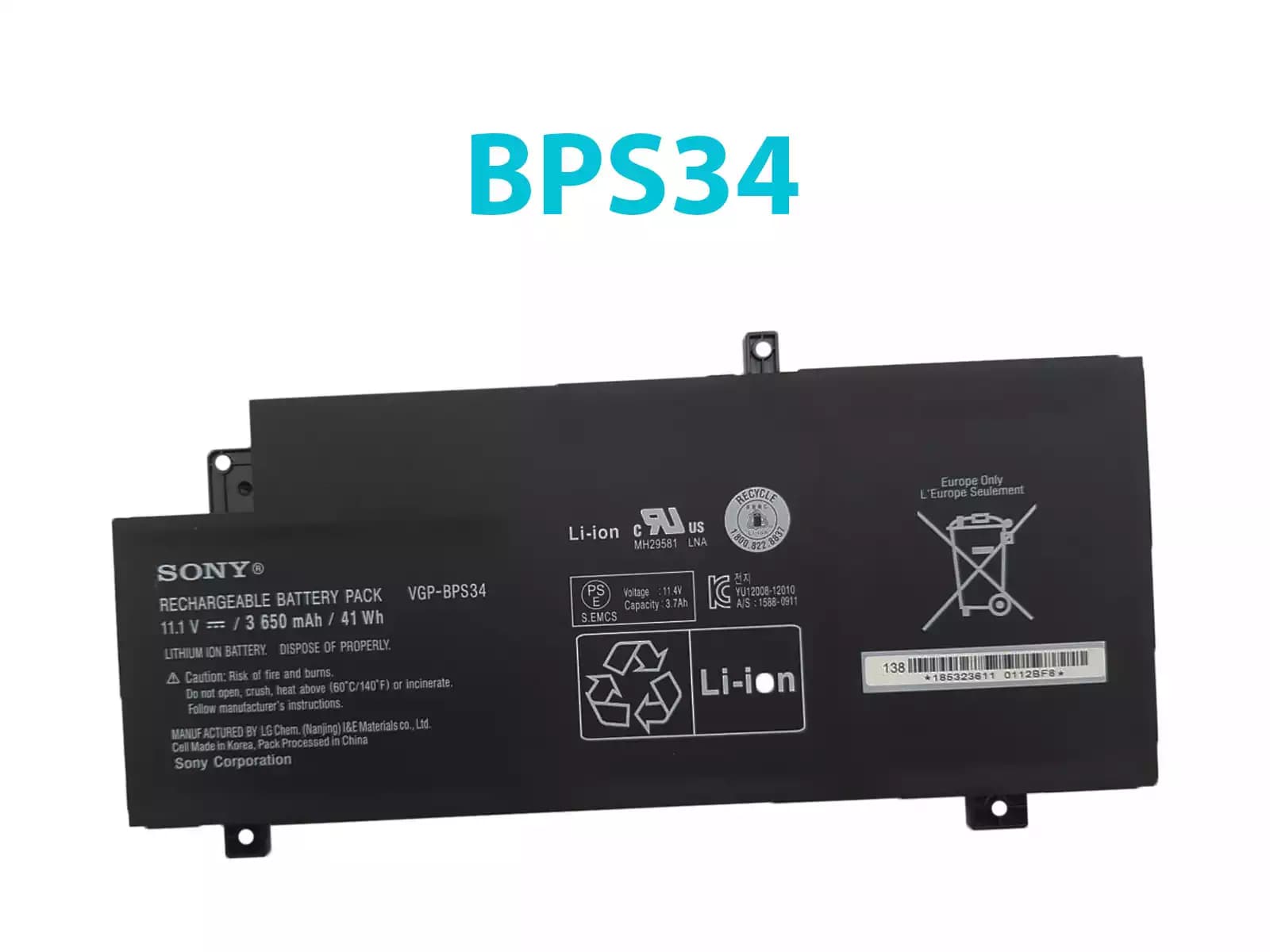 BATERIA SONY VGP - BPS34 INTERNA *ORIGINAL* — imagen 1