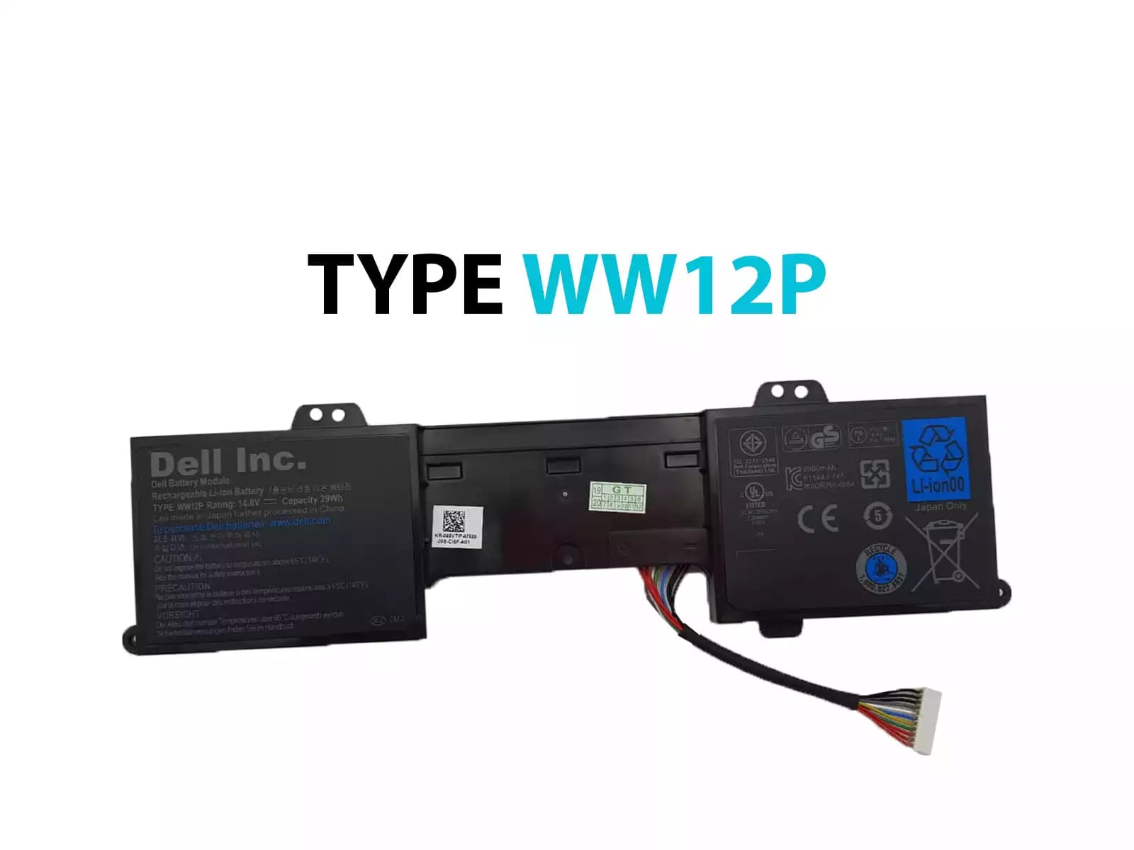 BATERIA DELL TYPE WW12P 29Wh INTERNA *HC* — imagen 1