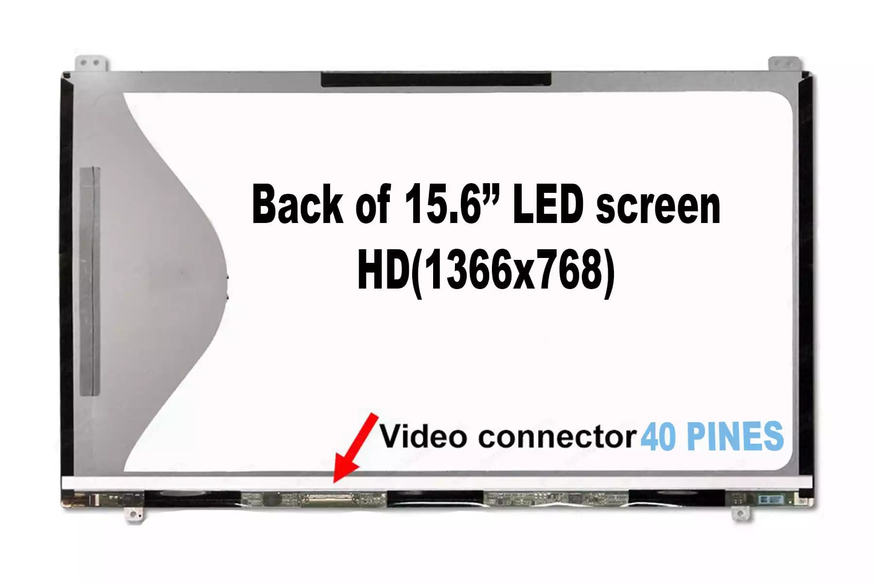 PANTALLA 15.6 LED SEMI SLIM 1366X768 — imagen 1