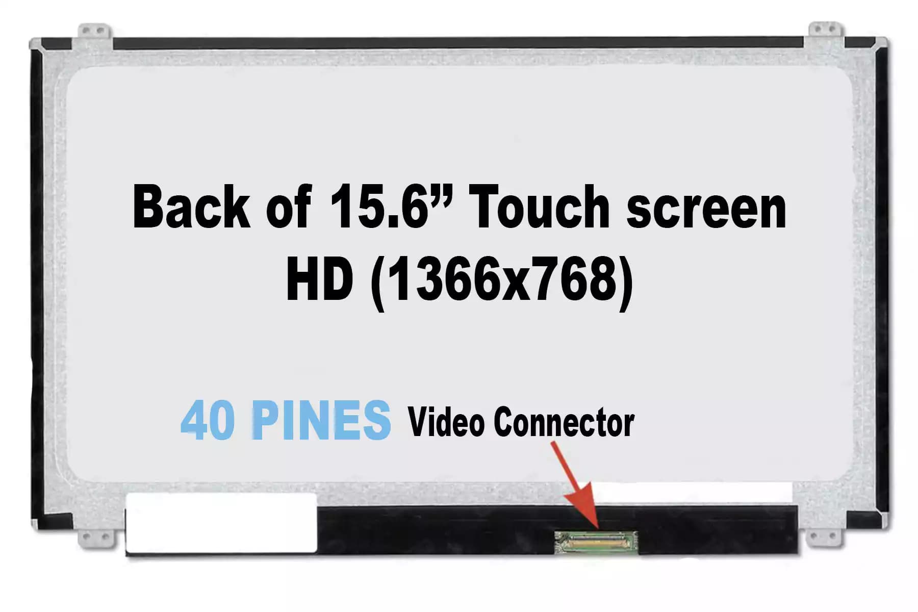 PANTALLA 15.6 LED SLIM TOUCH TACTIL 1366X768 — imagen 1