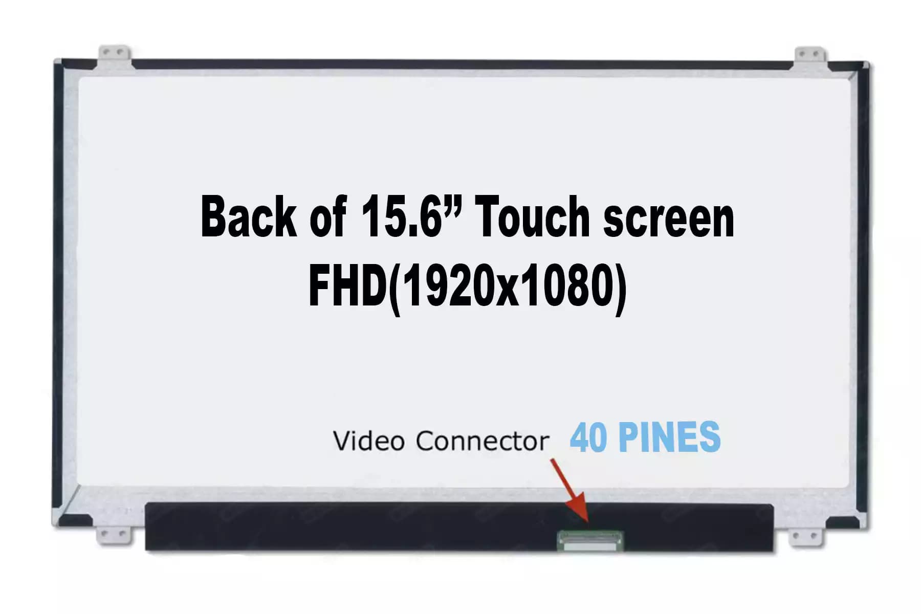 PANTALLA 15.6 LED SLIM 40 PINES TOUCH 1920X1080 — imagen 1