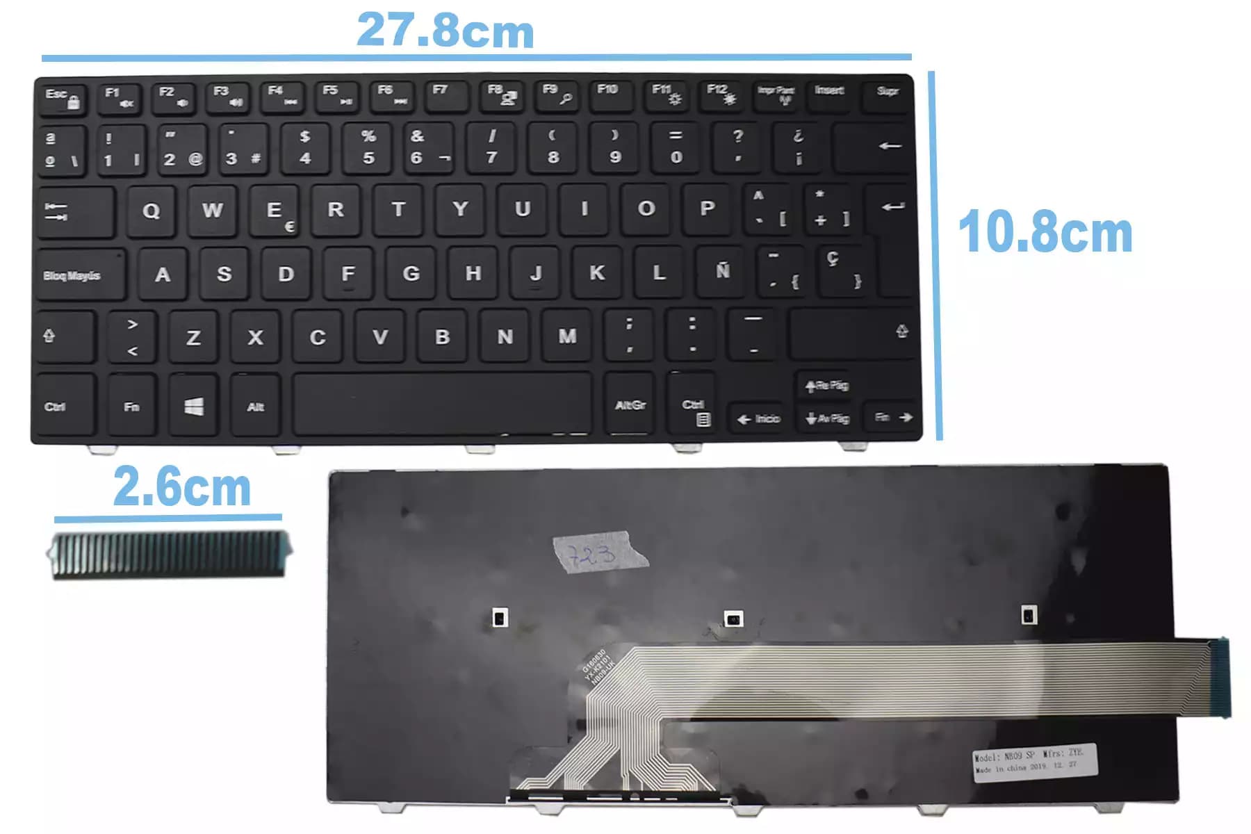 Teclado Dell inspiron 14-3000 SP — imagen 2