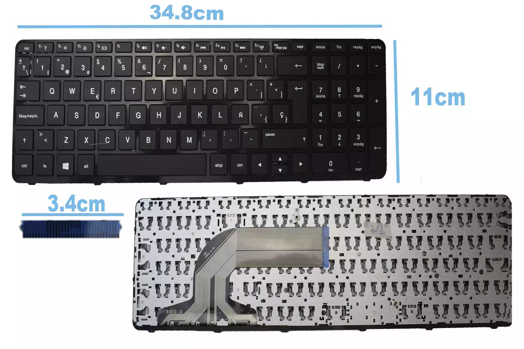 TECLADO HP 15-E/15N PAVILION 15-F162DX 15-F199NR 15-F205DX SP — imagen 1