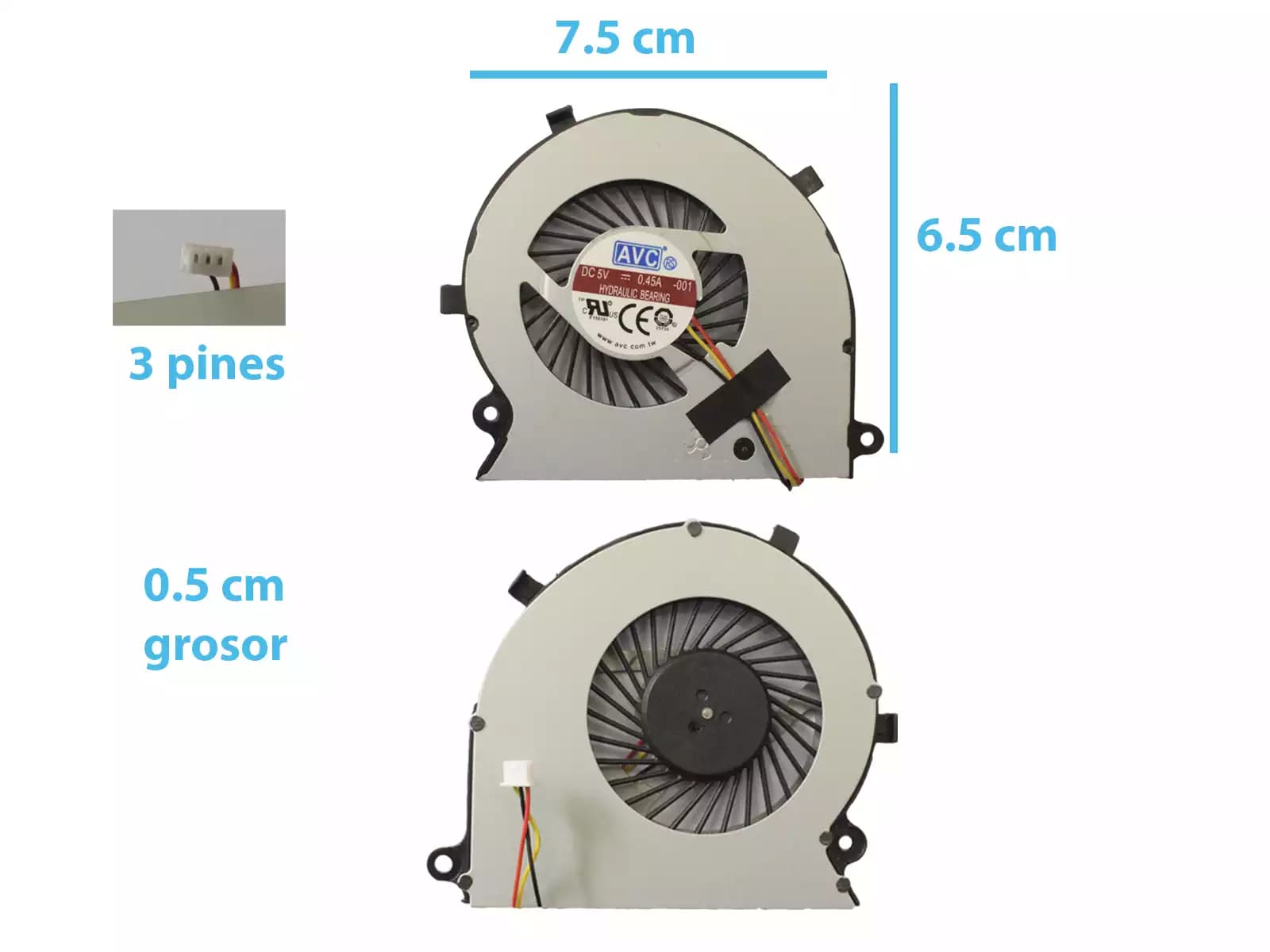 COOLER TOSHIBA P55W PN: BAAA0705R5H — imagen 1