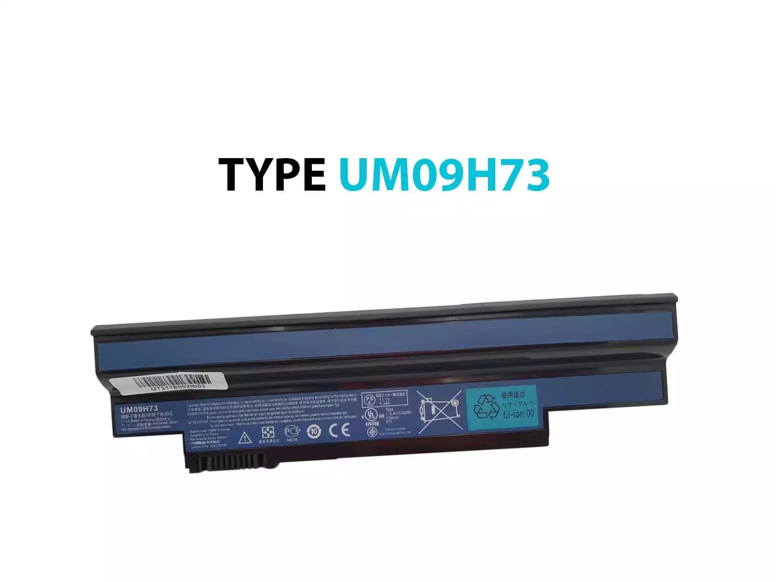 BATERIA ACER ONE 532H NAV50 AO532H UM09H31 UM09H36 UM09H41, 2P *HC* — imagen 1