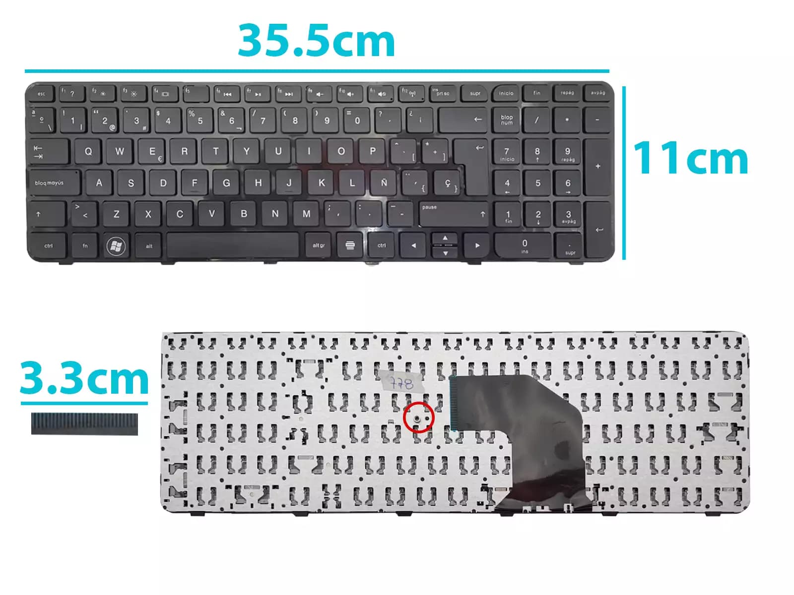 TECLADO HP G6-2000 SP — imagen 1