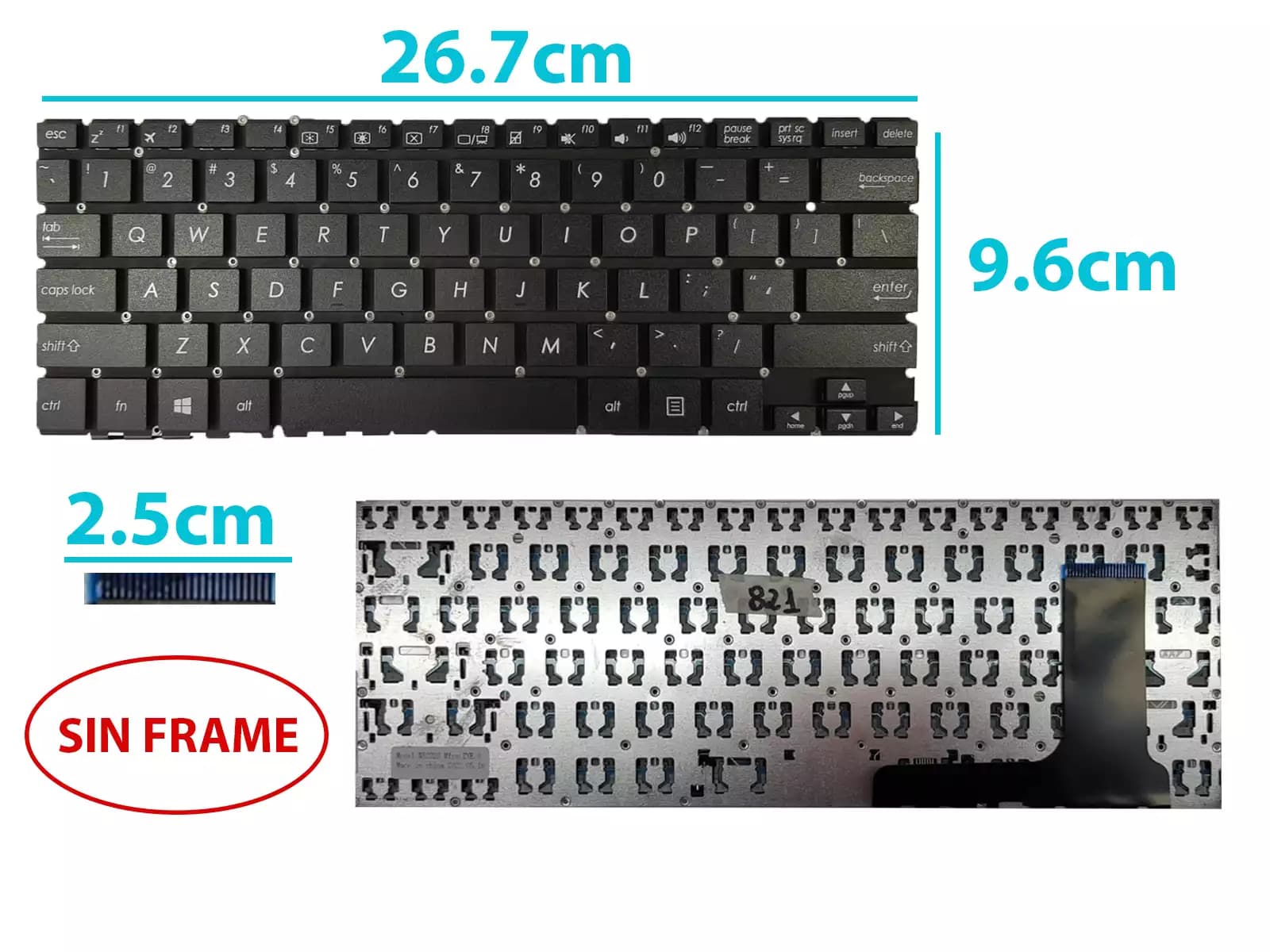 TECLADO DELL N5010 WITH FRAME SP — imagen 1