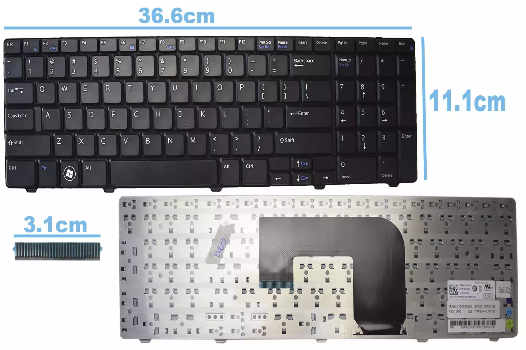 TECLADO DELL VOSTRO 3700 US — imagen 1