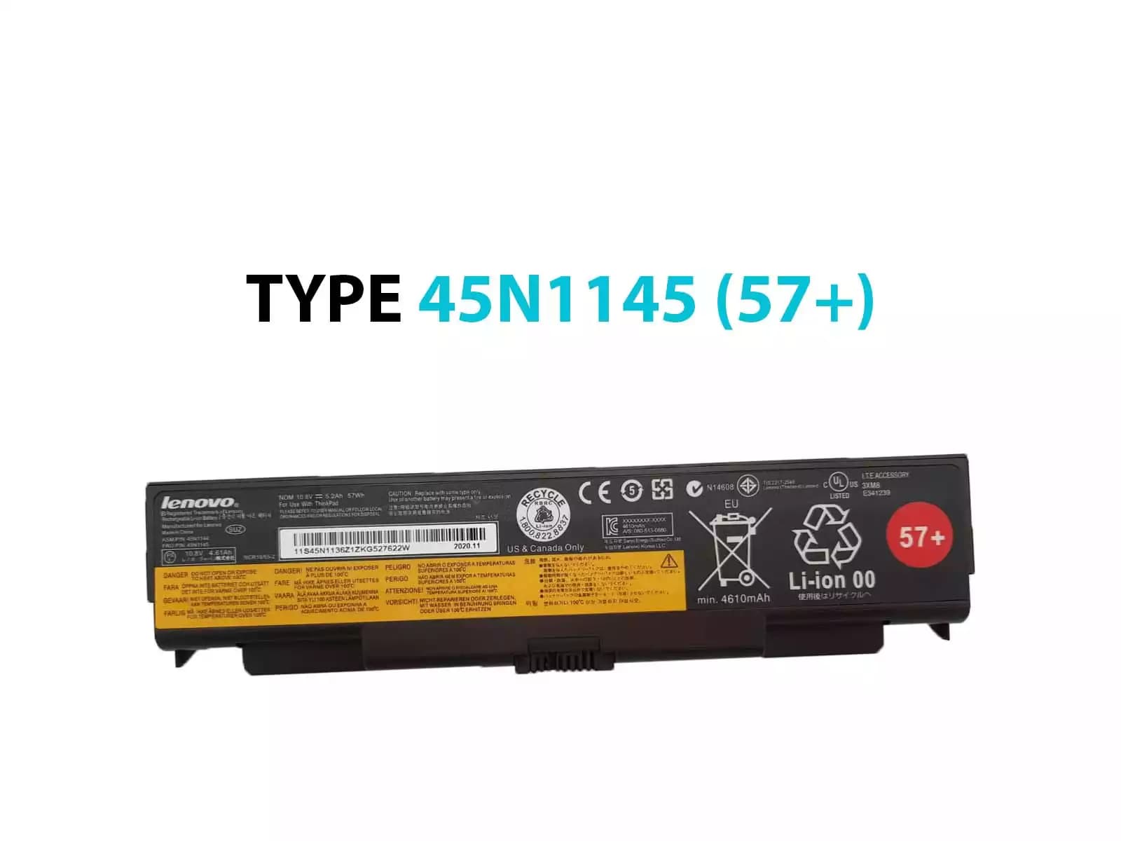 BATERIA LENOVO T540 45N1145 T440P 57+ *ORIGINAL* — imagen 1