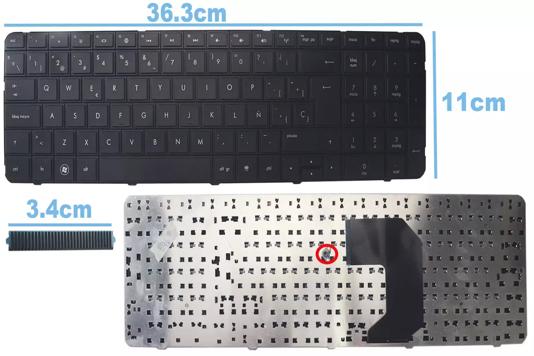 TECLADO HP G7-1000 SP — imagen 1