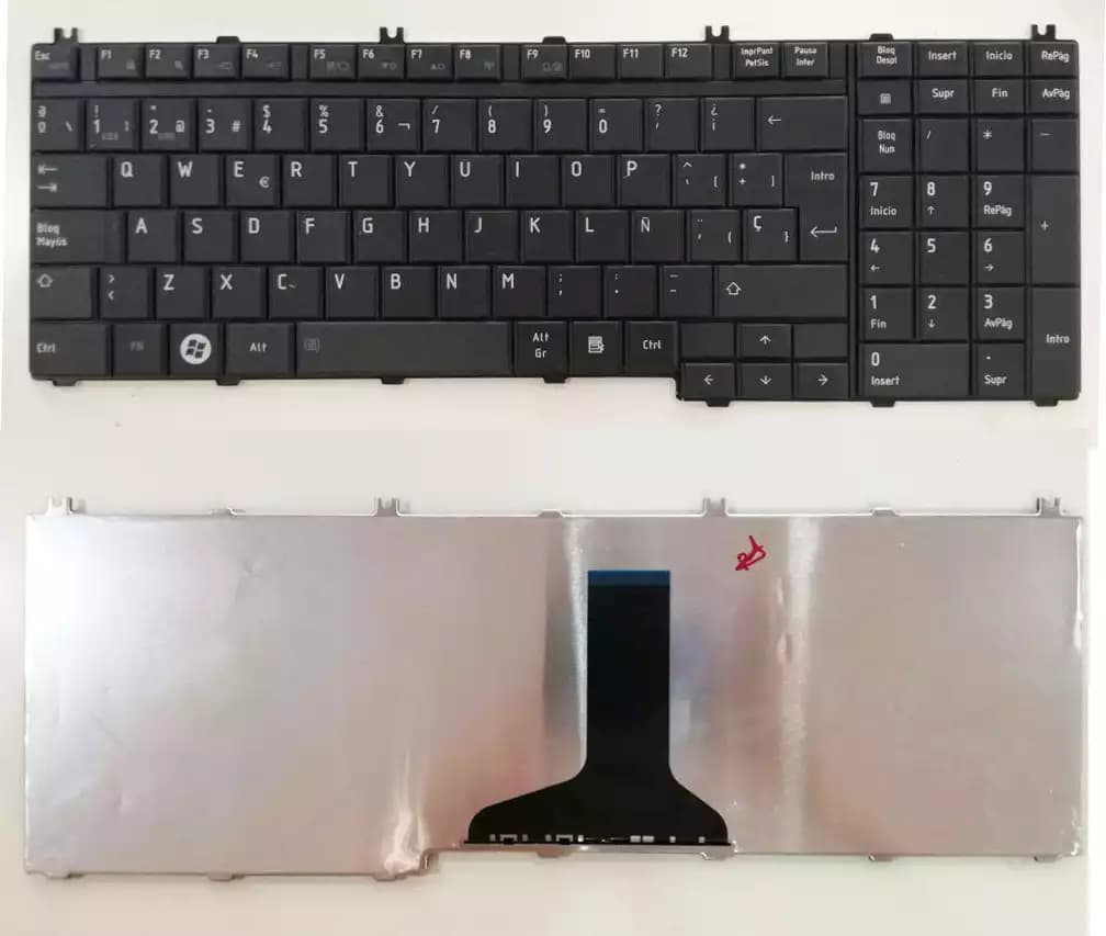 TECLADO TOSHIBA P300 L500 L550 L550D L555 L555d L350 L355 L350D SP — imagen 2