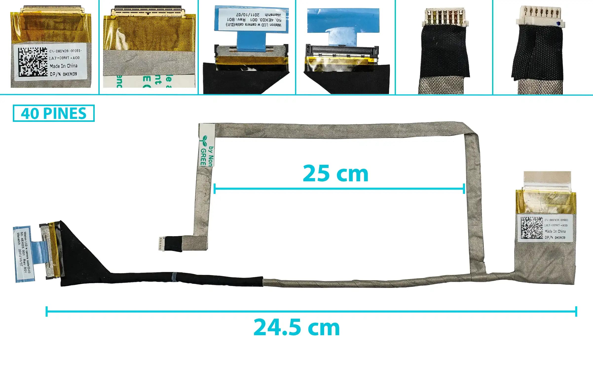 FLEX DE VIDEO DELL N4020/ N4030/ M4010 14V P07G 50.4EK03.001 50.4EK03.002 — imagen 1