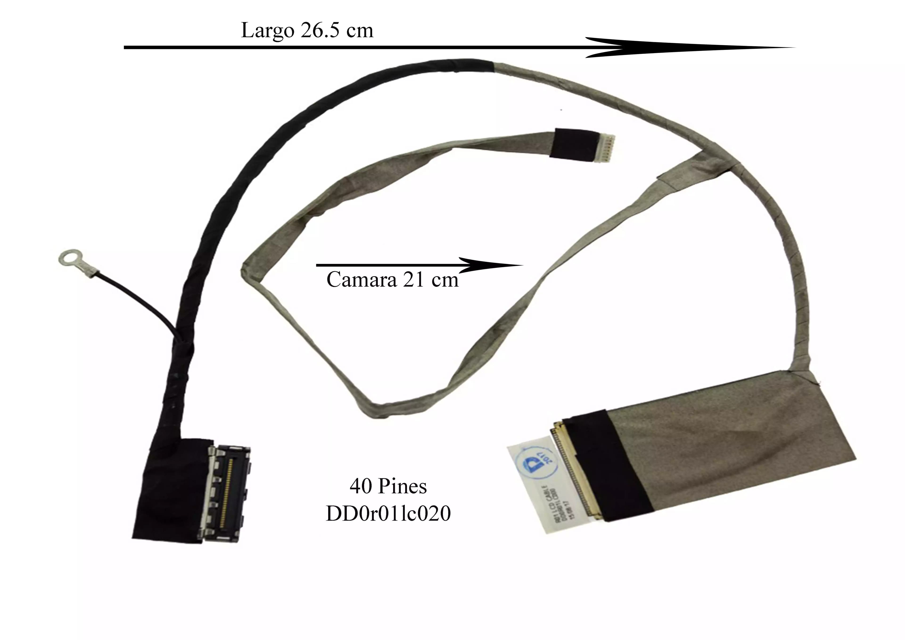 FLEX DE VIDEO DELL N4110 N4120 14R V3450 M411R M4110 DD0R01LC020 CN-062XYW DD0R01LC000 — imagen 1