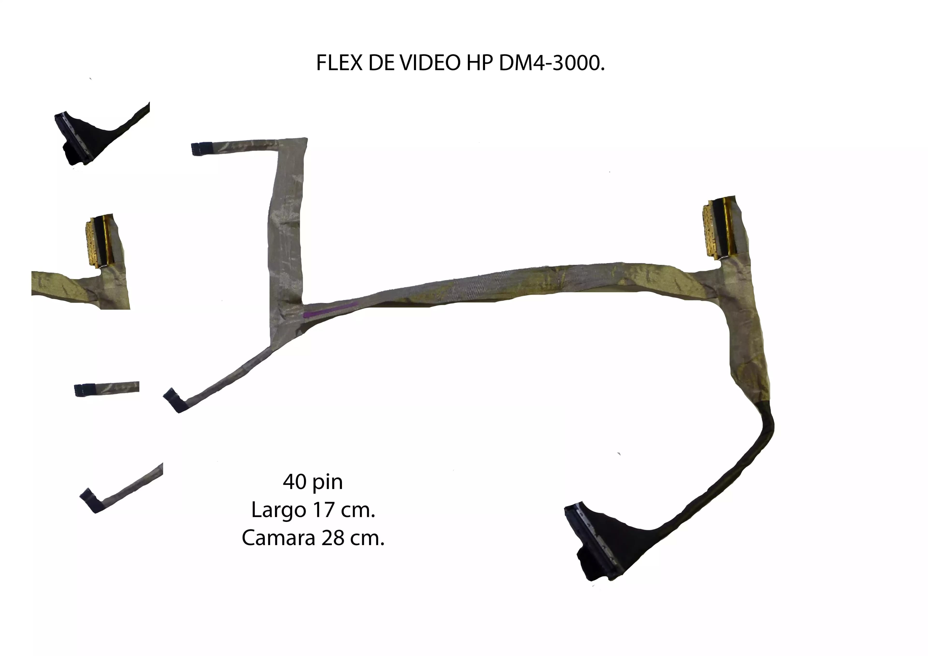 FLEX DE VIDEO HP Dm4-3000 LVDS HD HTK LCD 50.4QC17.001 — imagen 1