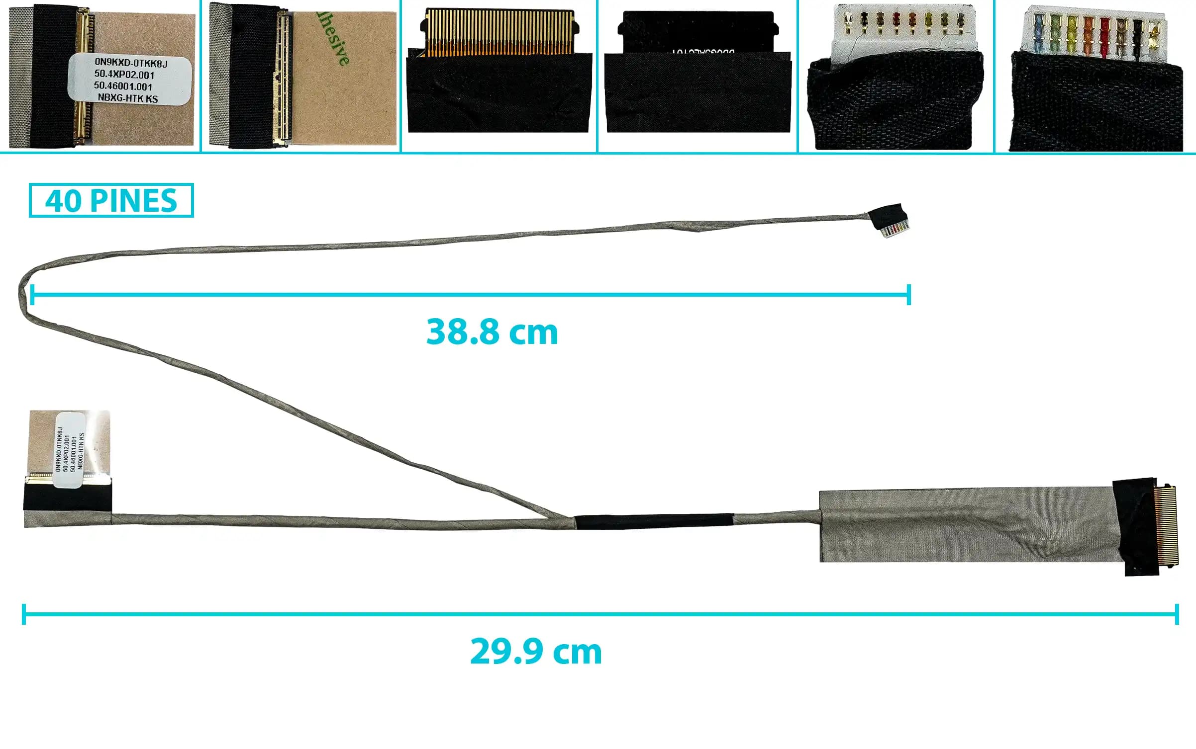 FLEX DE VIDEO DELL 3421 2421 5421 5437 3437 5435 3437 M431 L3440 E3440 DL340 50.4XP02.011 N9KXD — imagen 1