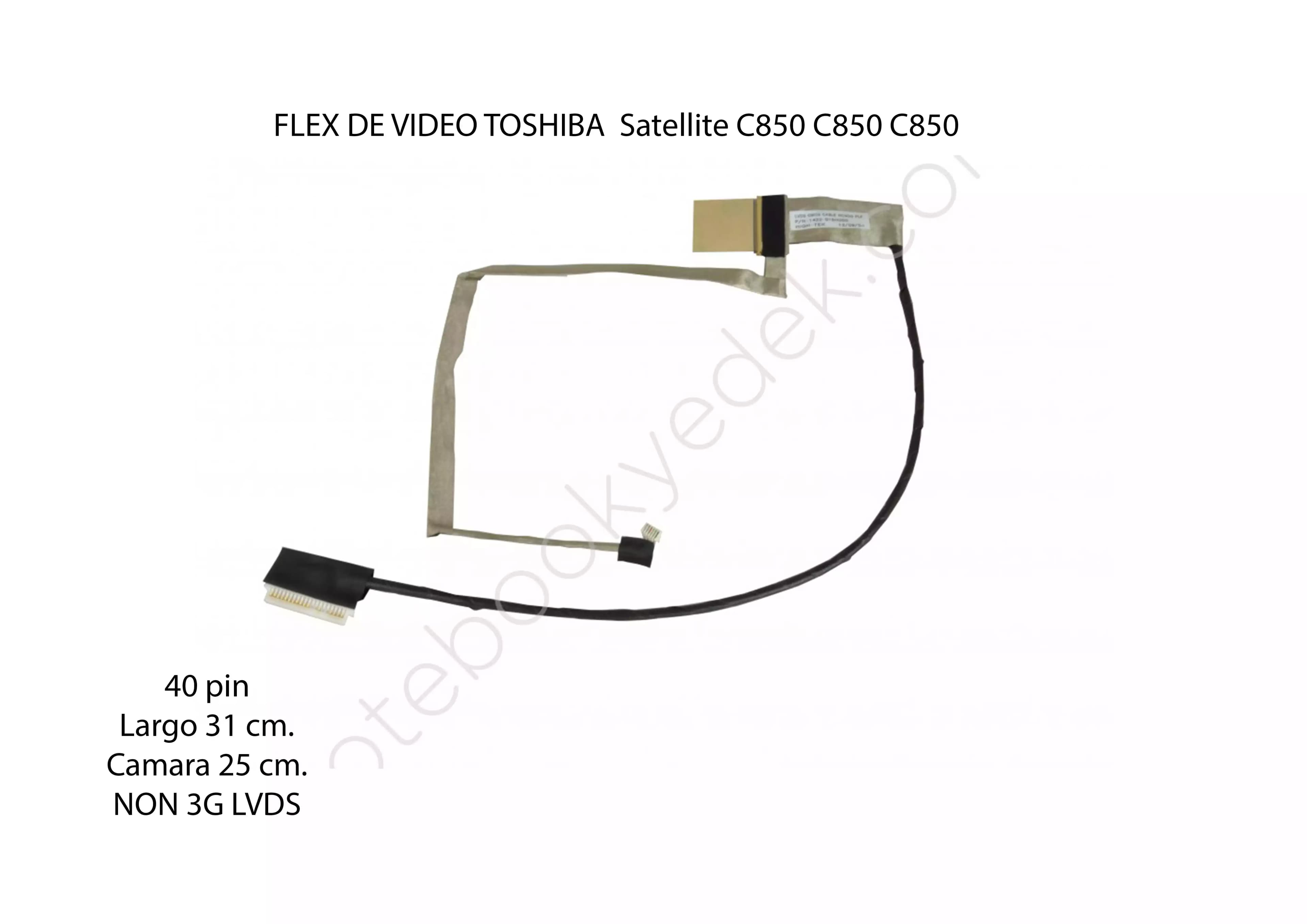 FLEX DE VIDEO TOSHIBA C850 C850 C850 1422-017J000 — imagen 2