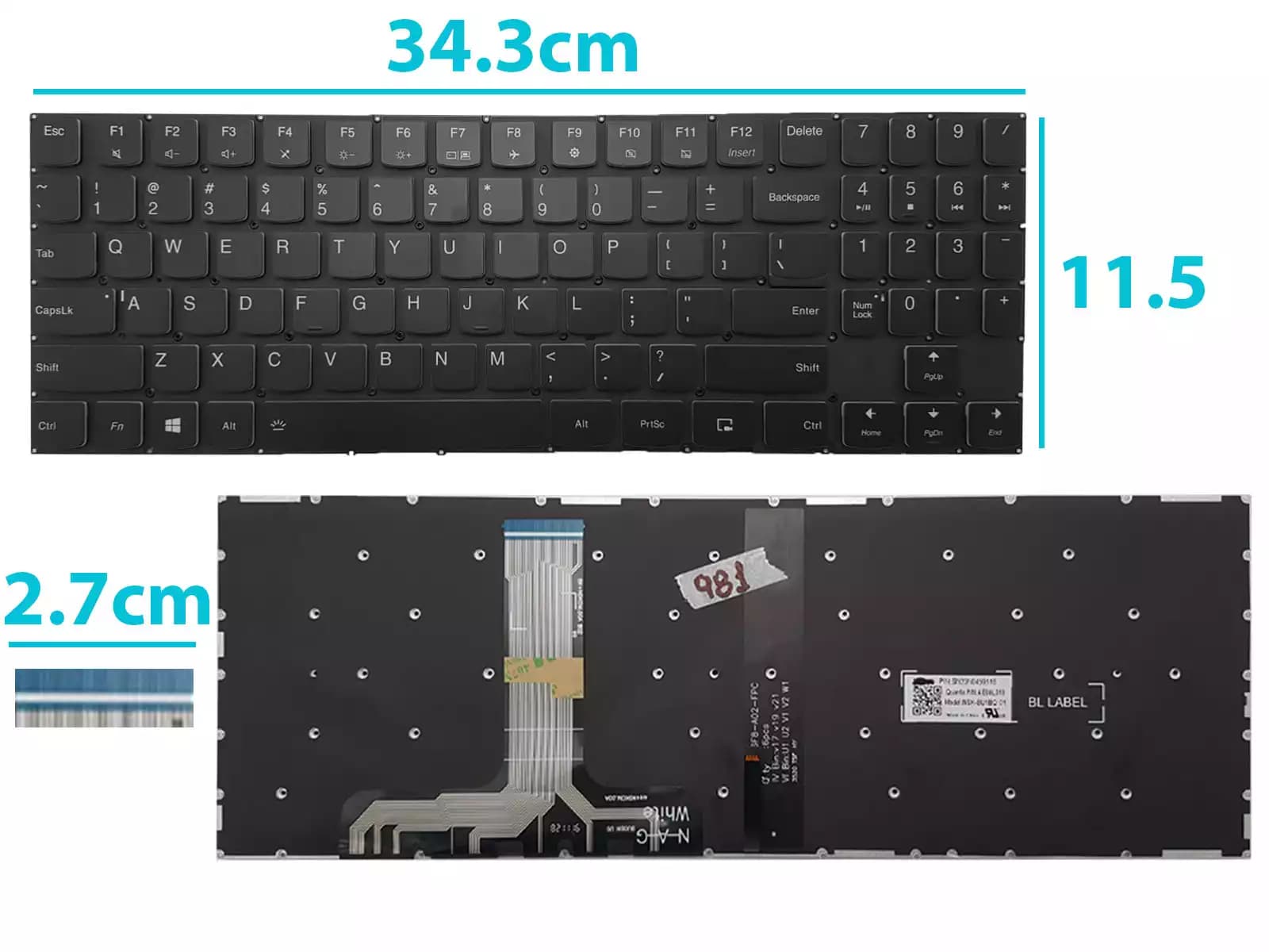 TECLADO ACER V5-431 SIN FRAME SP — imagen 1