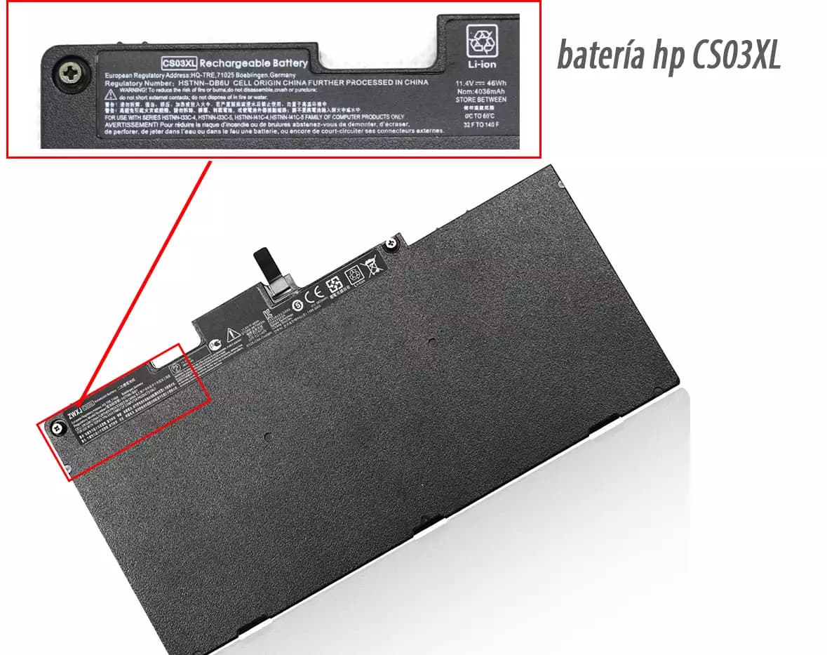 BATERIA HP CS03XL *ORIGINAL* — imagen 1